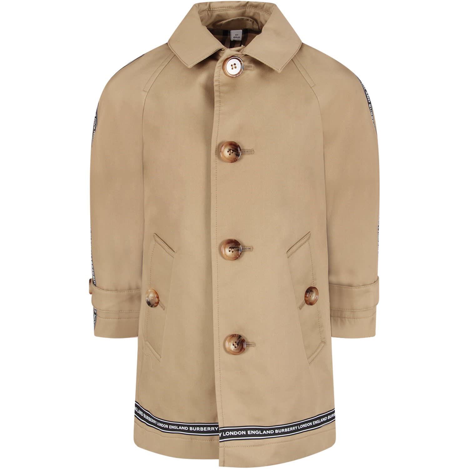 BURBERRY BEIGE TRENCH COAT FOR KIDS,11214085