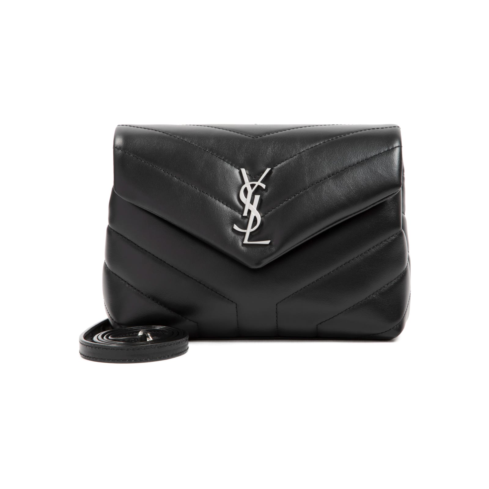 Shop Saint Laurent Loulou Mini Bag In Nero