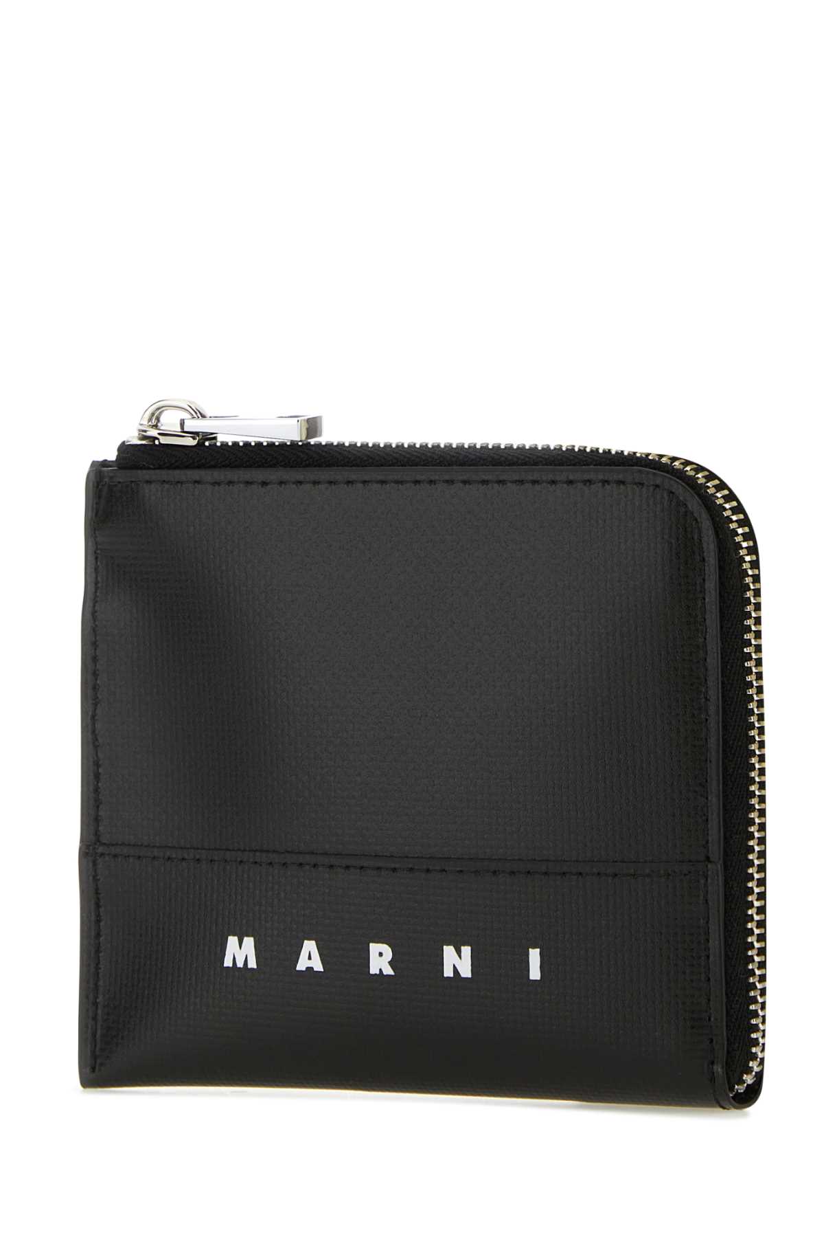Shop Marni Black Polyester Wallet