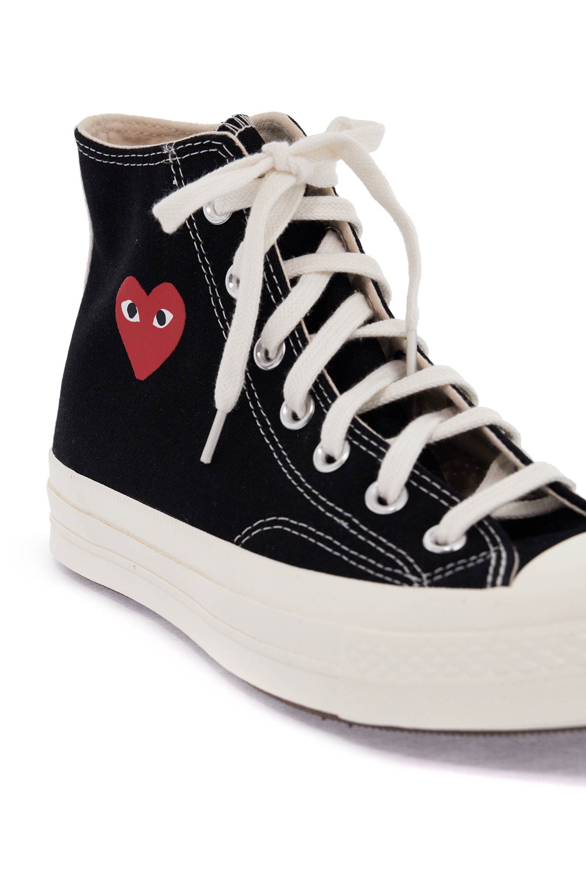 Comme Des Garçons Play X Converse Chuck 70 Multi Heart Sneakers In Black