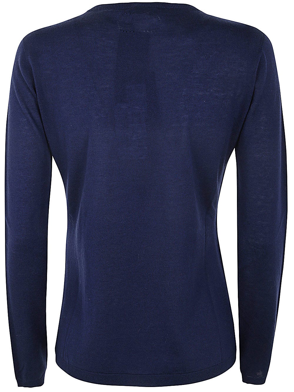 Shop Twinset Round Neck Sweater In Indigo