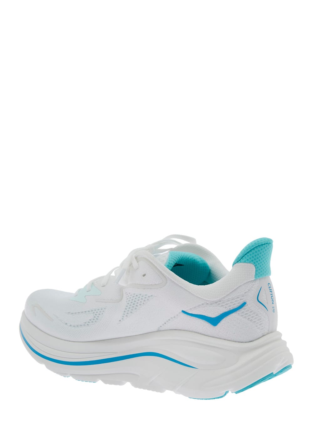 Hoka Clifton 10 White Low Top Sneakers With Logo Lettering On The Side And Logo Patch On The Tongue In Te