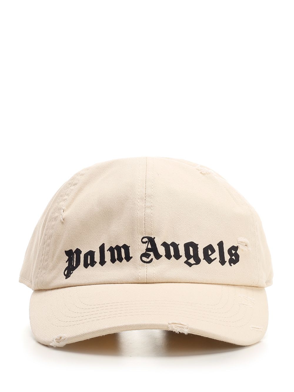 Shop Palm Angels Monogram Logo Hat In White