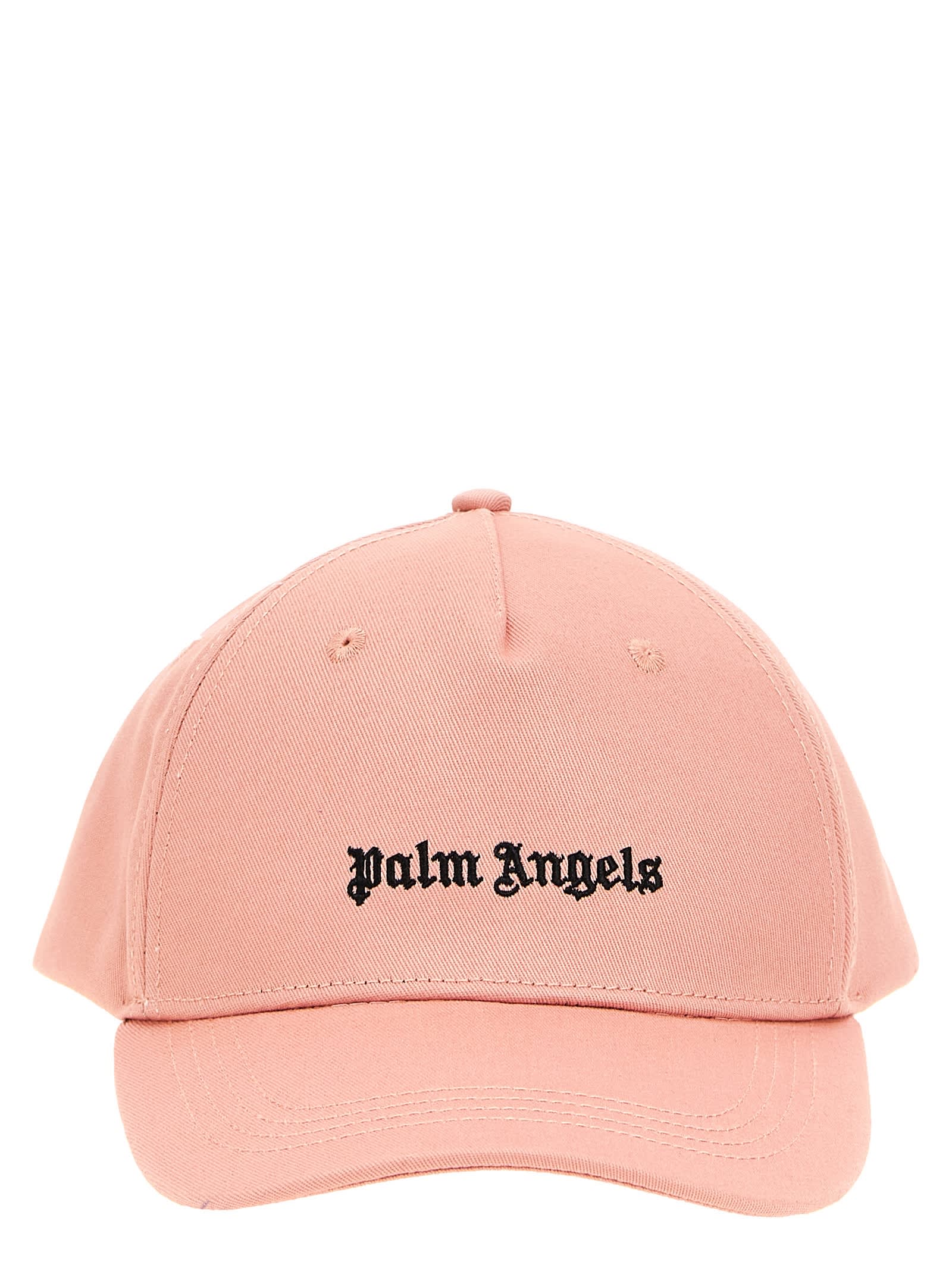 Shop Palm Angels Classic Logo Cap In Pink Black