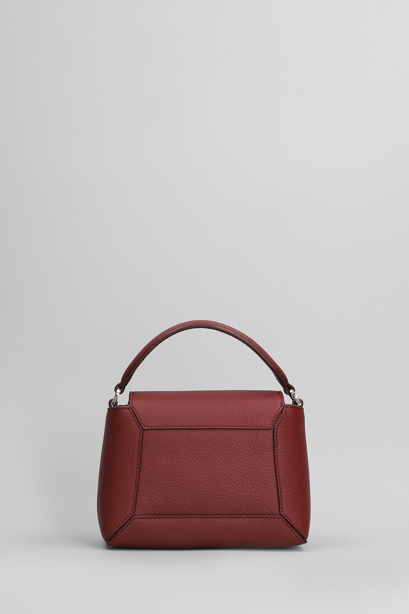 Strathberry Mosaic Shoulder Bag In Bordeaux Leather In Burgundy