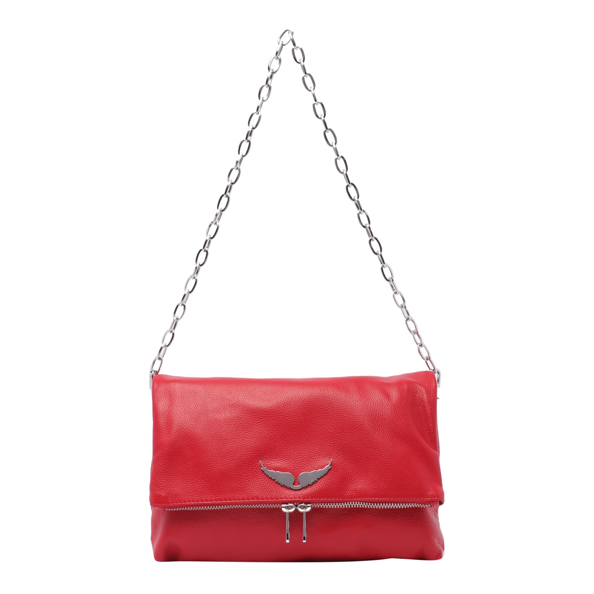 Shop Zadig &amp; Voltaire Rocky Shoulder Bag In Red