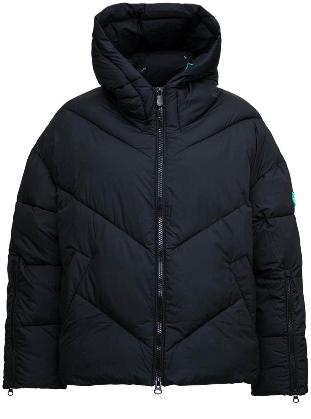 Save the Duck Black Quilted Nylon Down Jacket