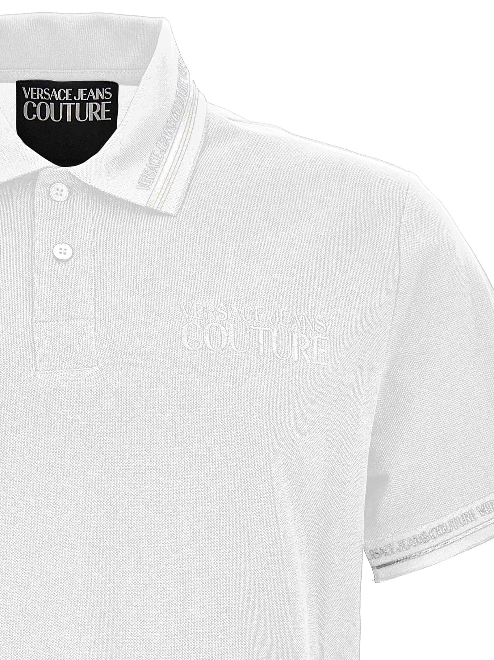 VERSACE JEANS COUTURE VERSACE JEANS COUTURE WHITE POLO 