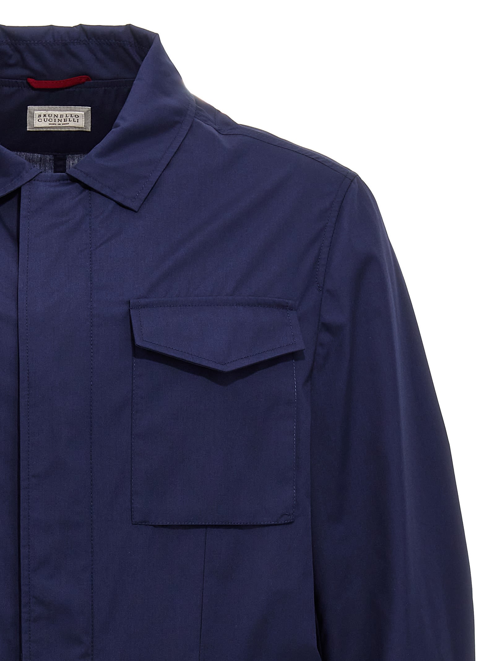 Shop Brunello Cucinelli Waterproof Jacket In Blue