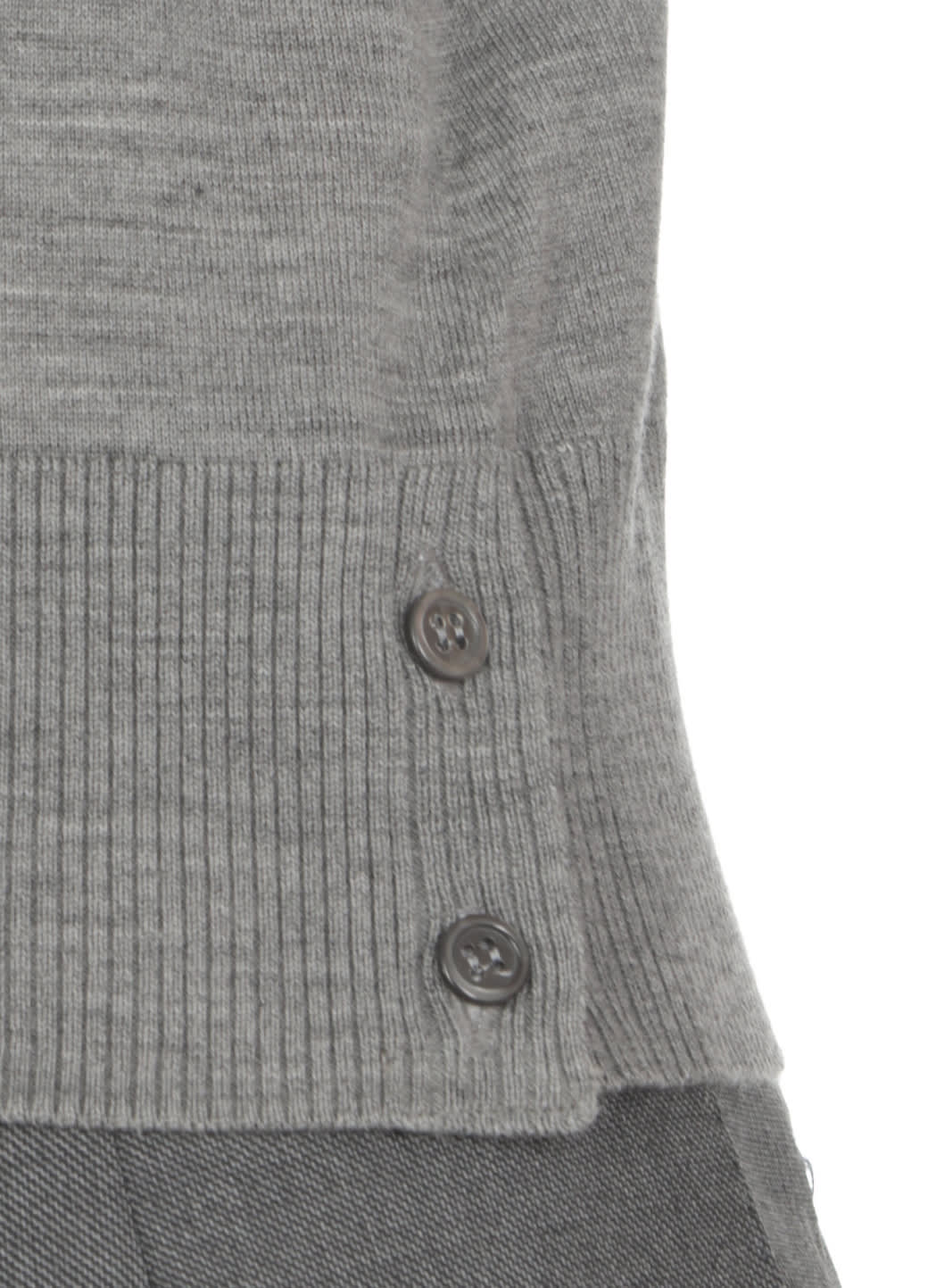 Thom Browne Turtleneck Short-sleeve Jumper In Gray