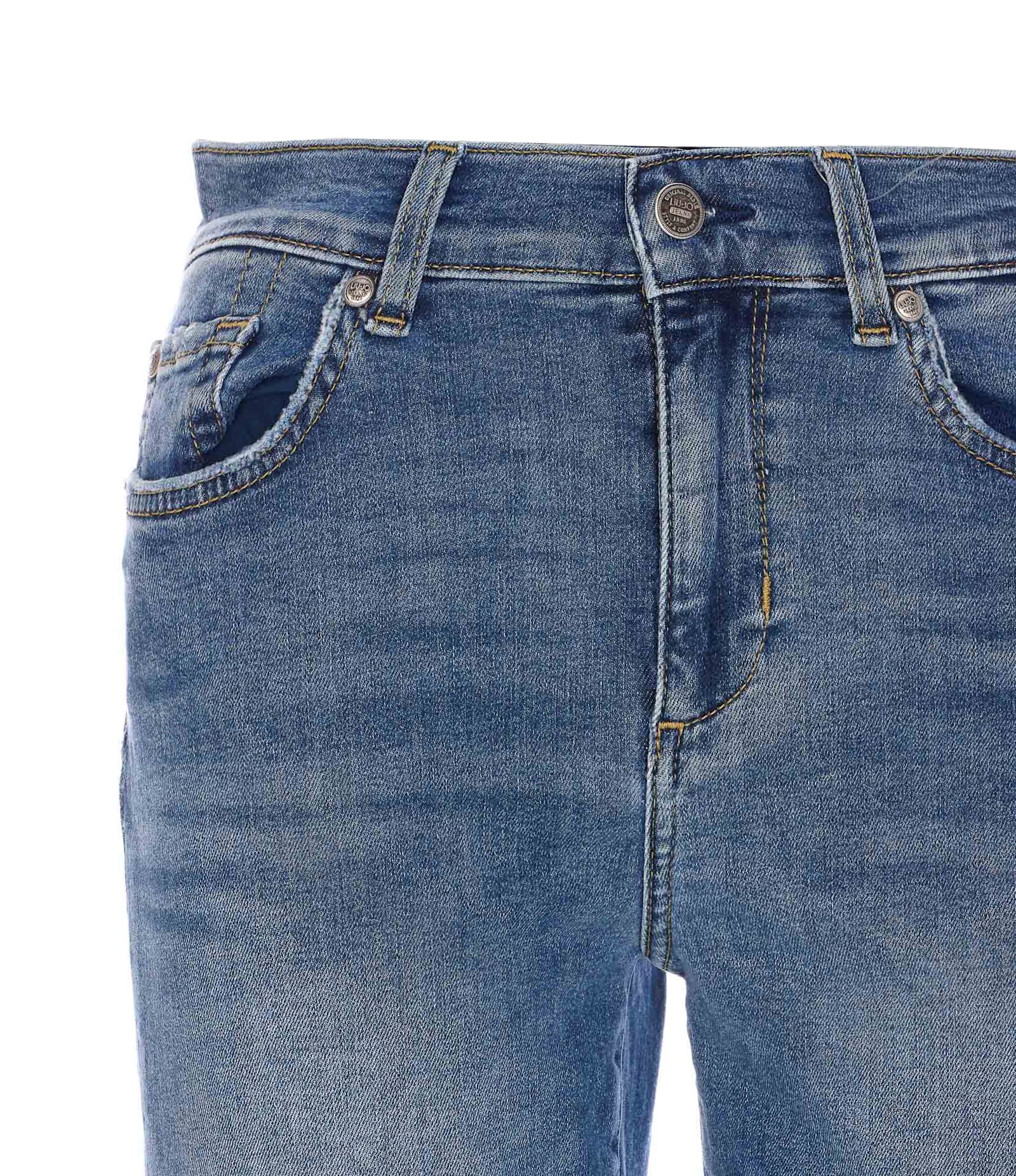 Liu •jo Liu Jo Authentic Dark Wash Flared Jeans In Denim