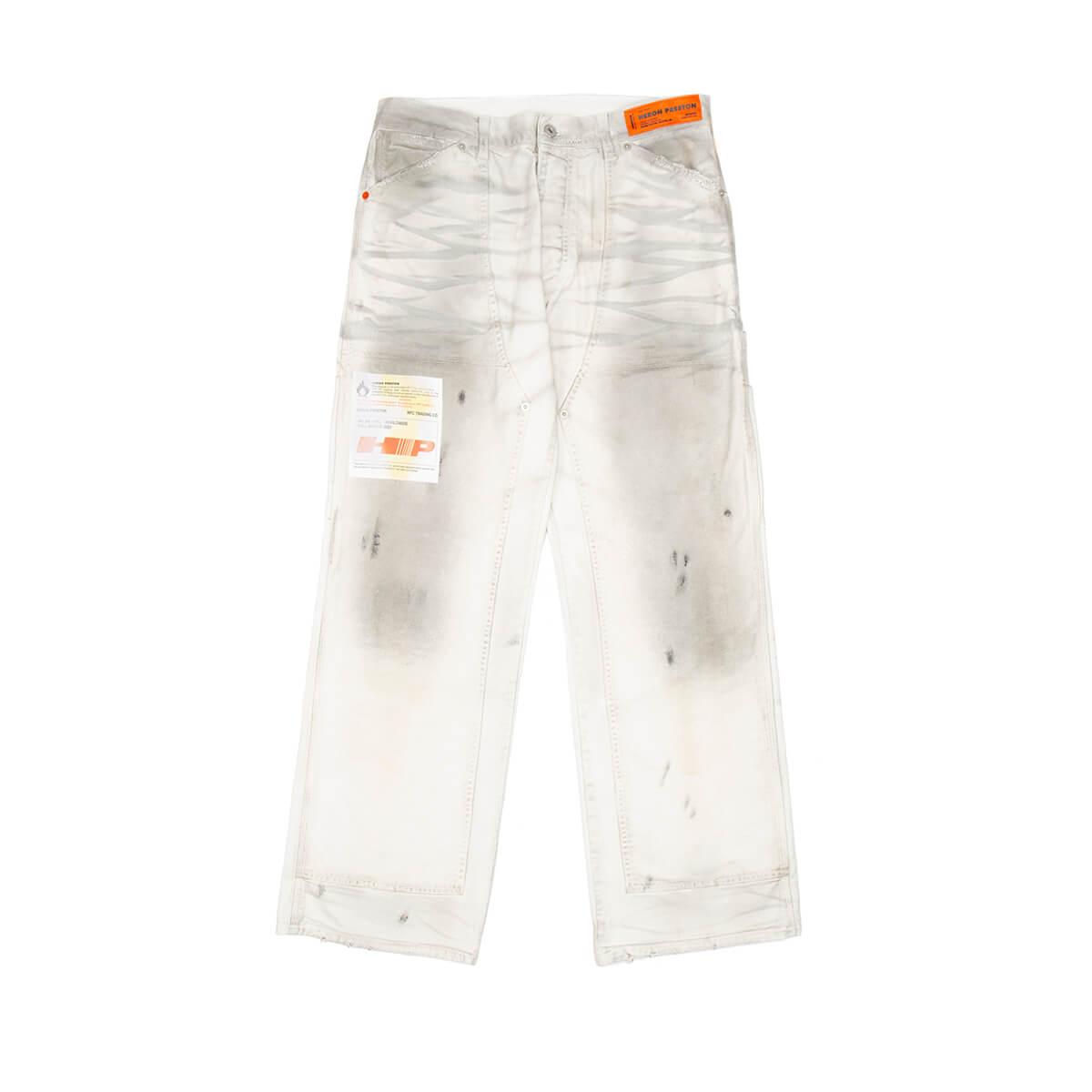 HERON PRESTON Label Dirt Wash Carpenter Pants
