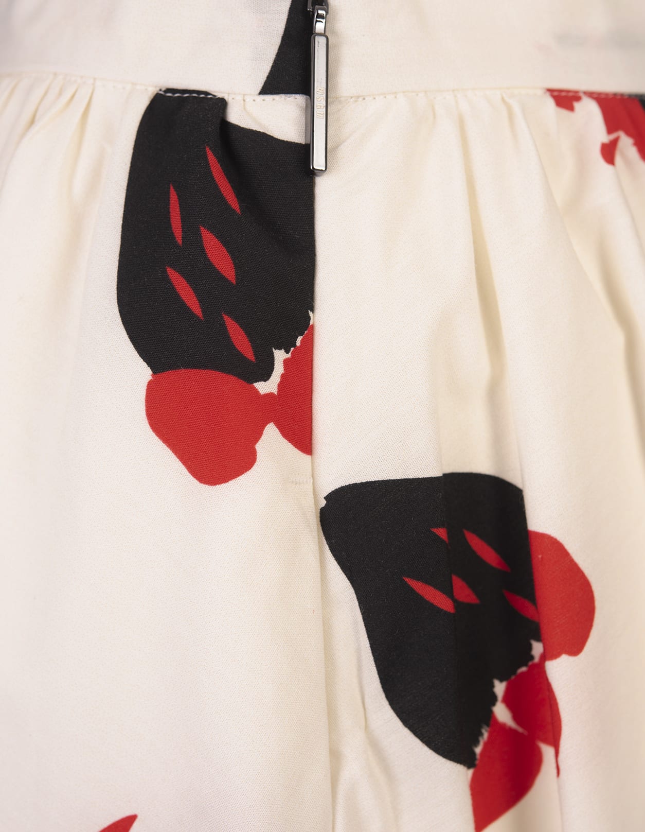 Shop Msgm White Midi Skirt With Strawberry Print