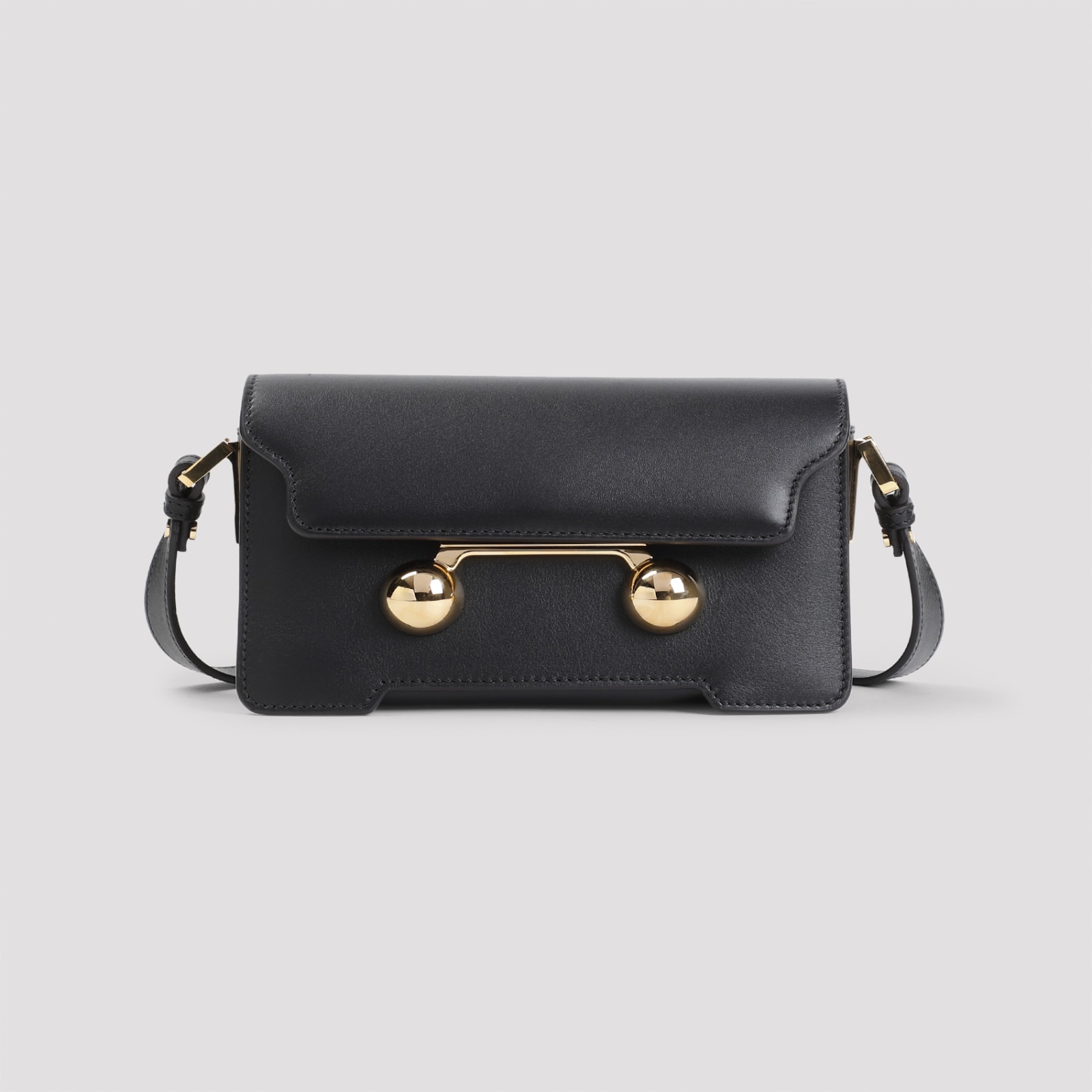 Shop Marni Mini Shoulder Bag In Black