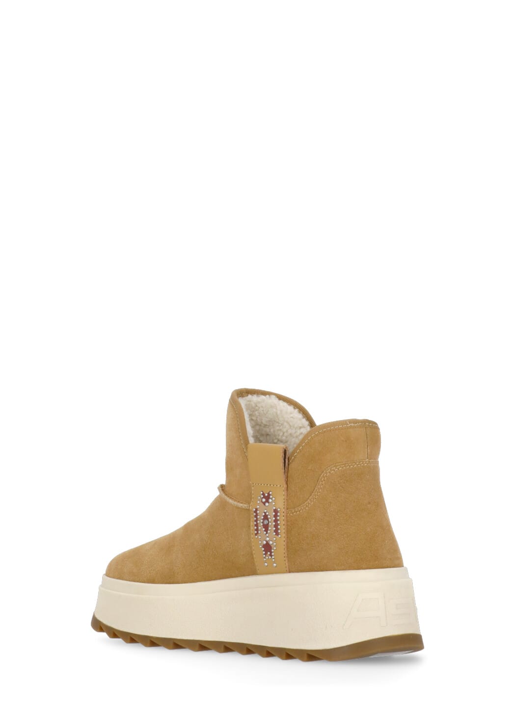 Shop Ash Mask Ankle Boots In Beige