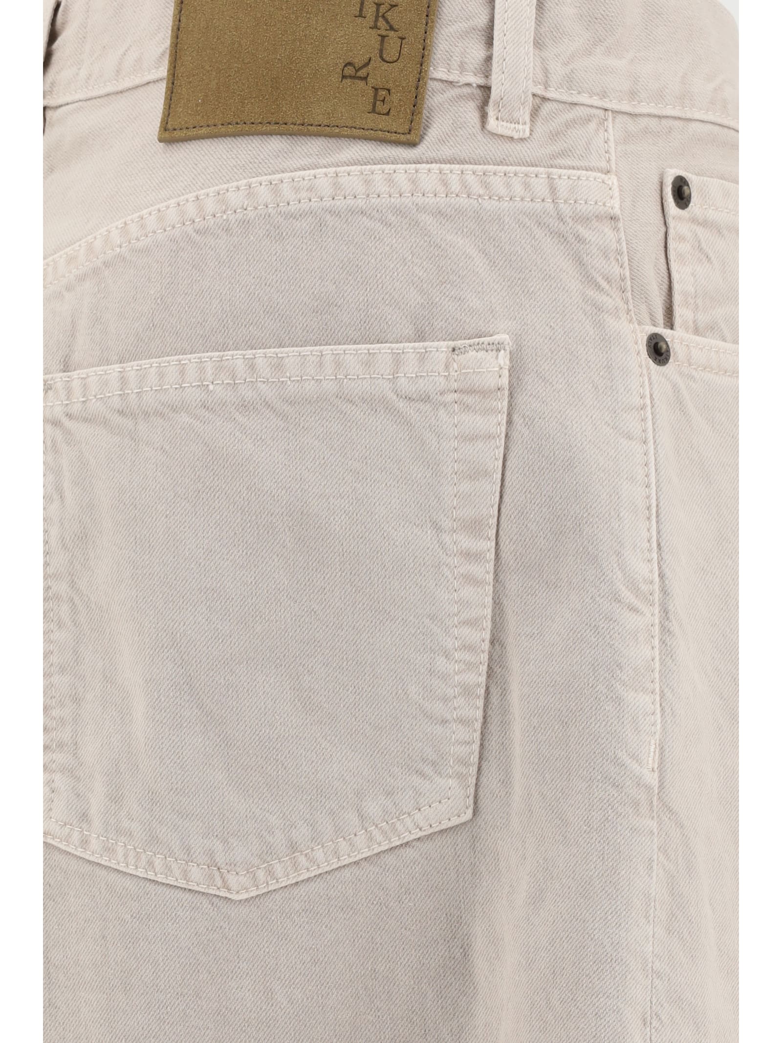 Haikure Bethany Wide-leg Jeans In Brown