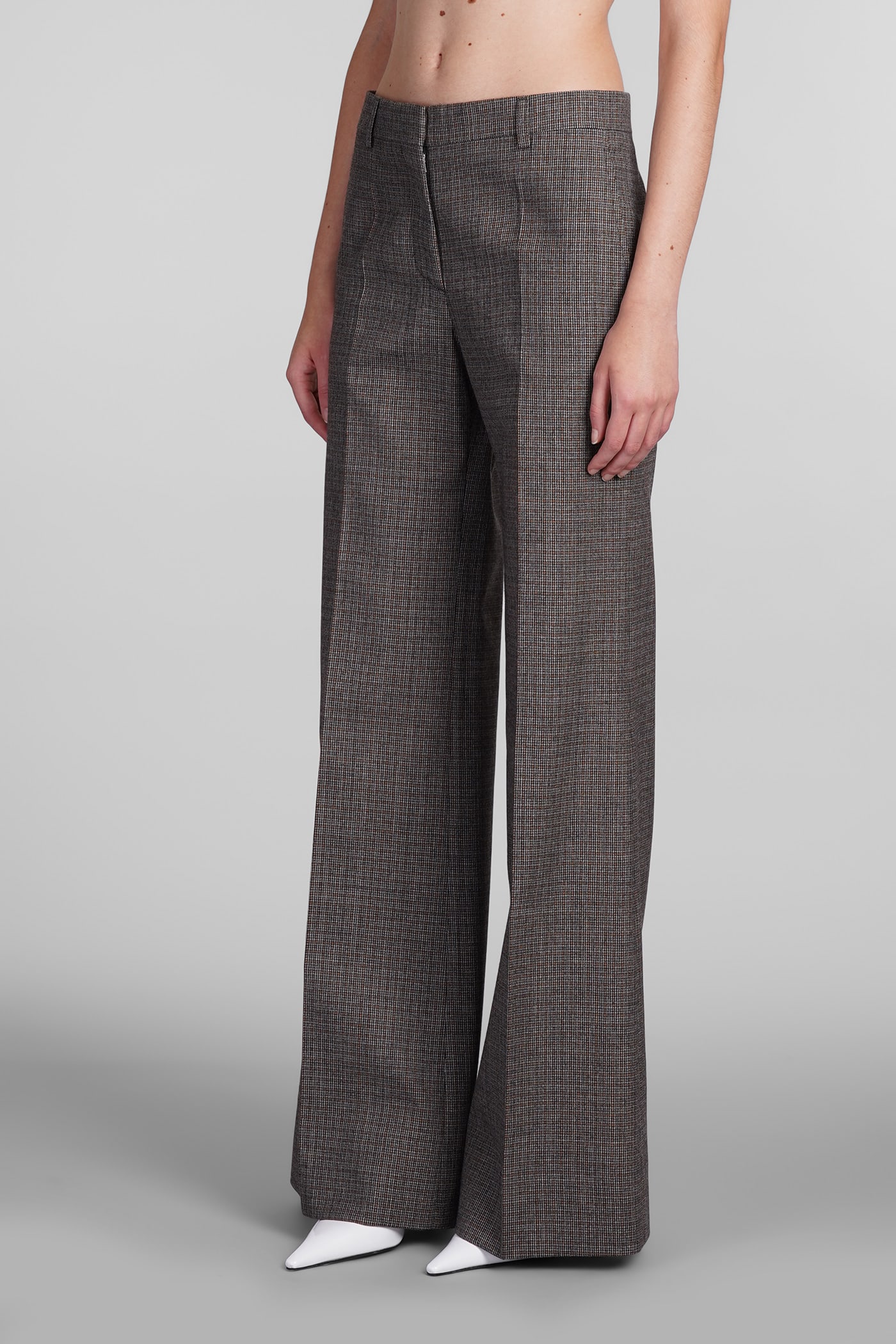 Shop Stella Mccartney Pants In Grey Wool