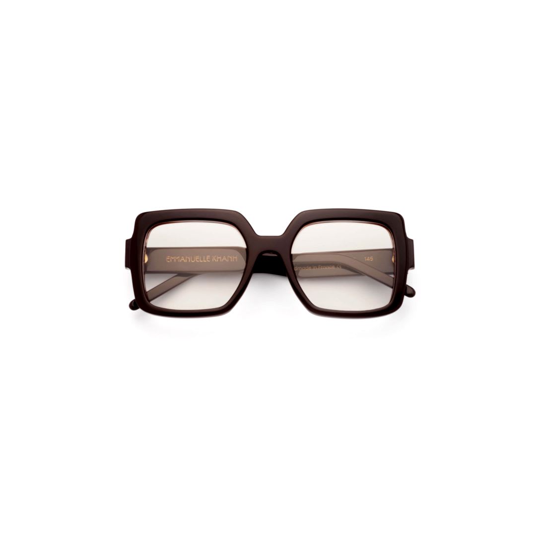 Emmanuelle Khanh Olympia Glasses In Brown Chocolate