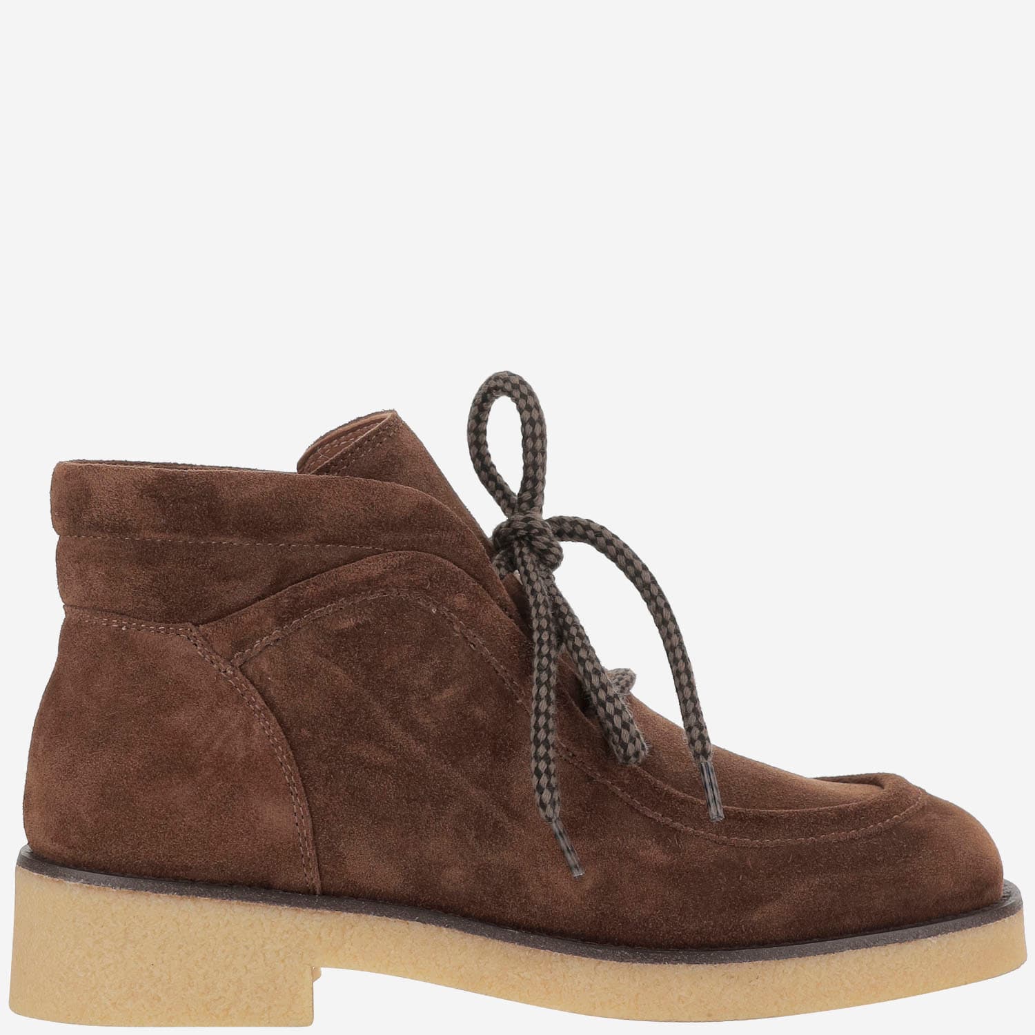 Sartore Lace-up Suede Boots In Multi