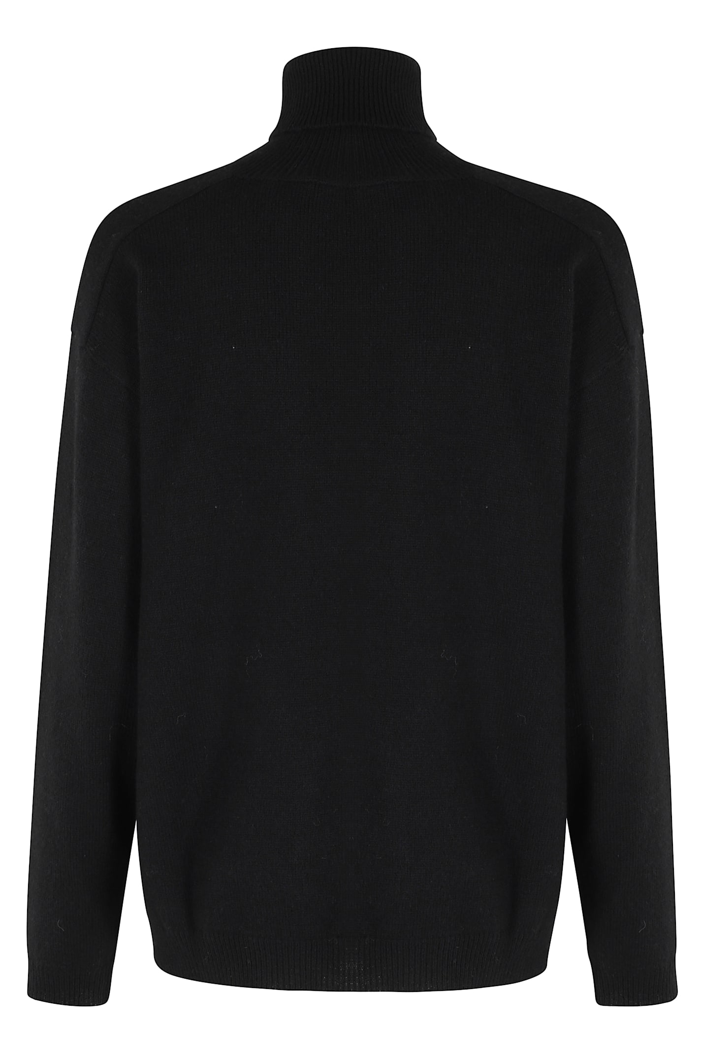 Federica Tosi Maglia Cut Collo Alto In Black
