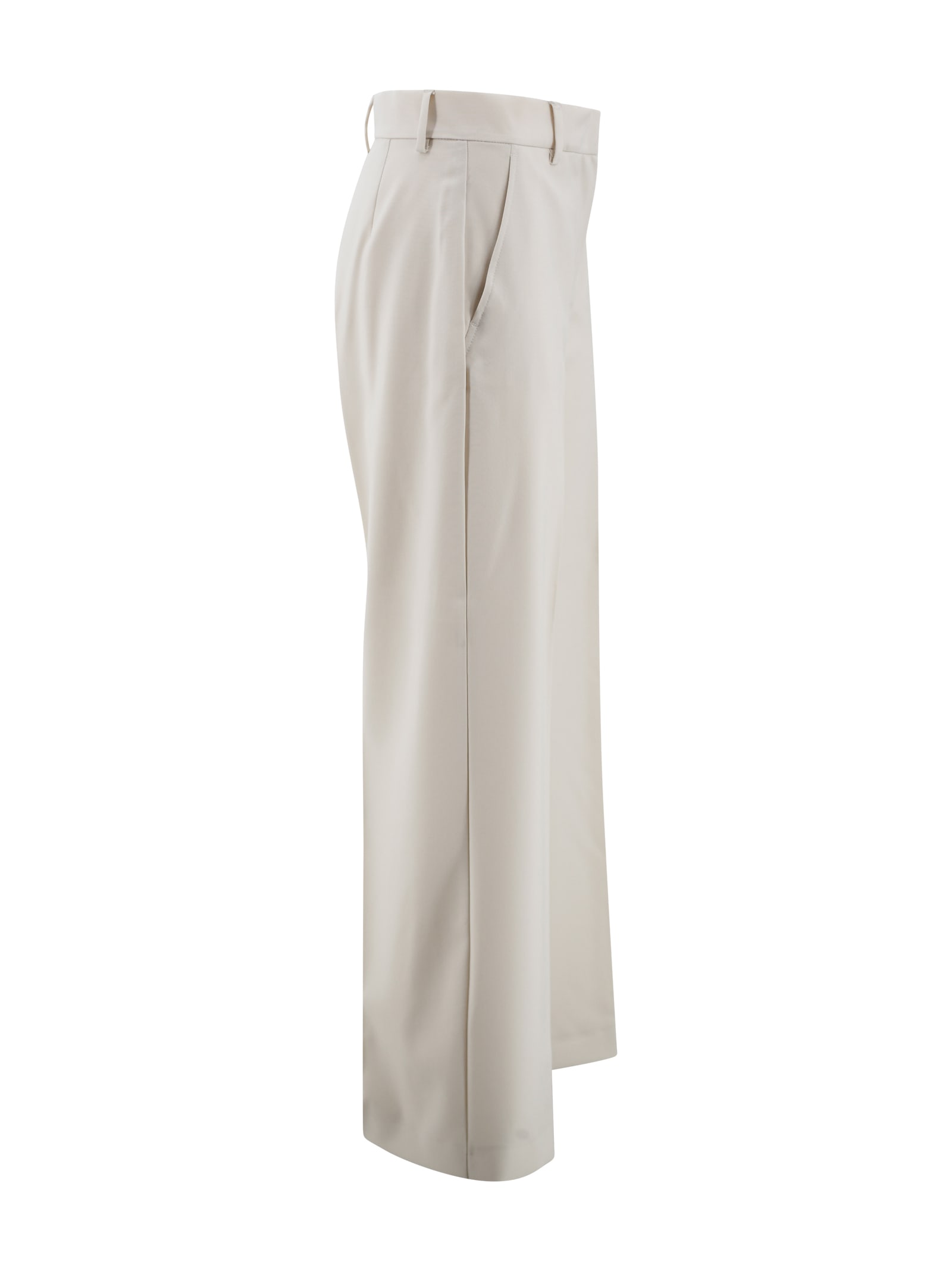 Weekend Max Mara Stretch Wool Palazzo Trousers
