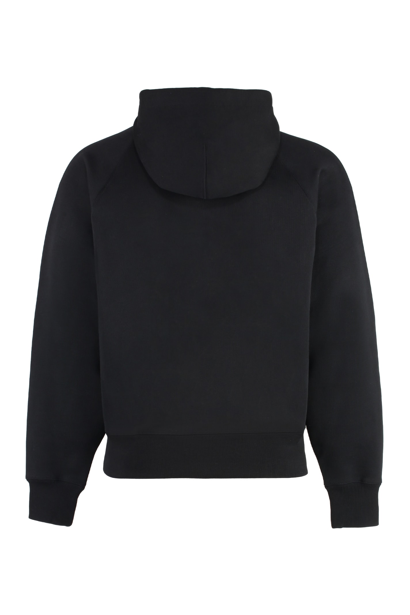 Shop Ami Alexandre Mattiussi Cotton Hoodie In Black