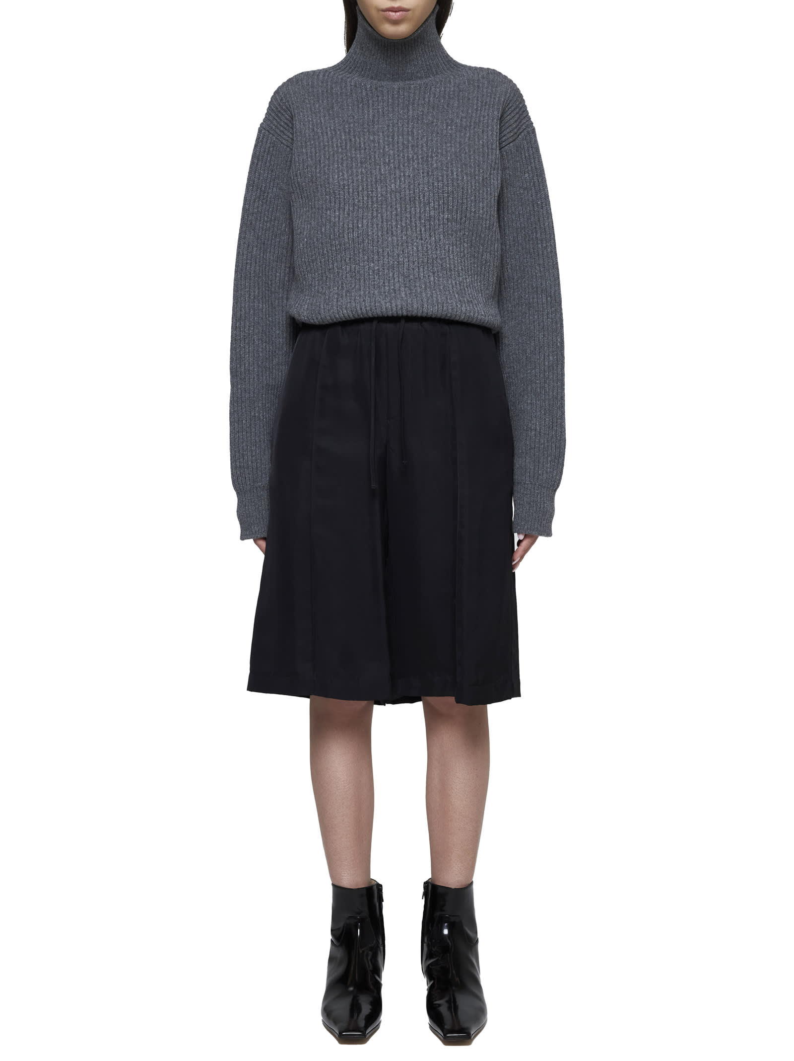 Shop Jil Sander Sweater In Silver Grey