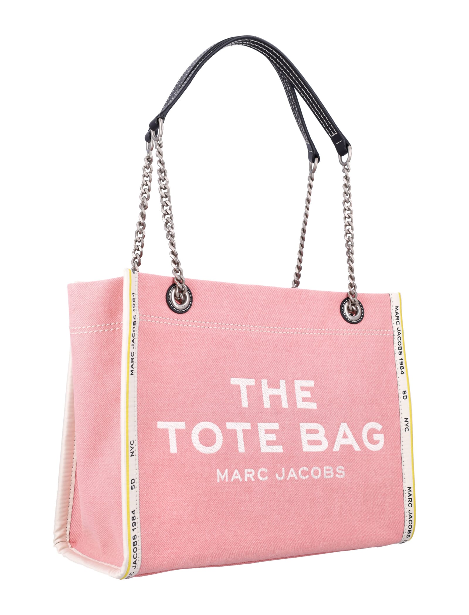 Shop Marc Jacobs The Medium Tote Bag In Ribbon Rose