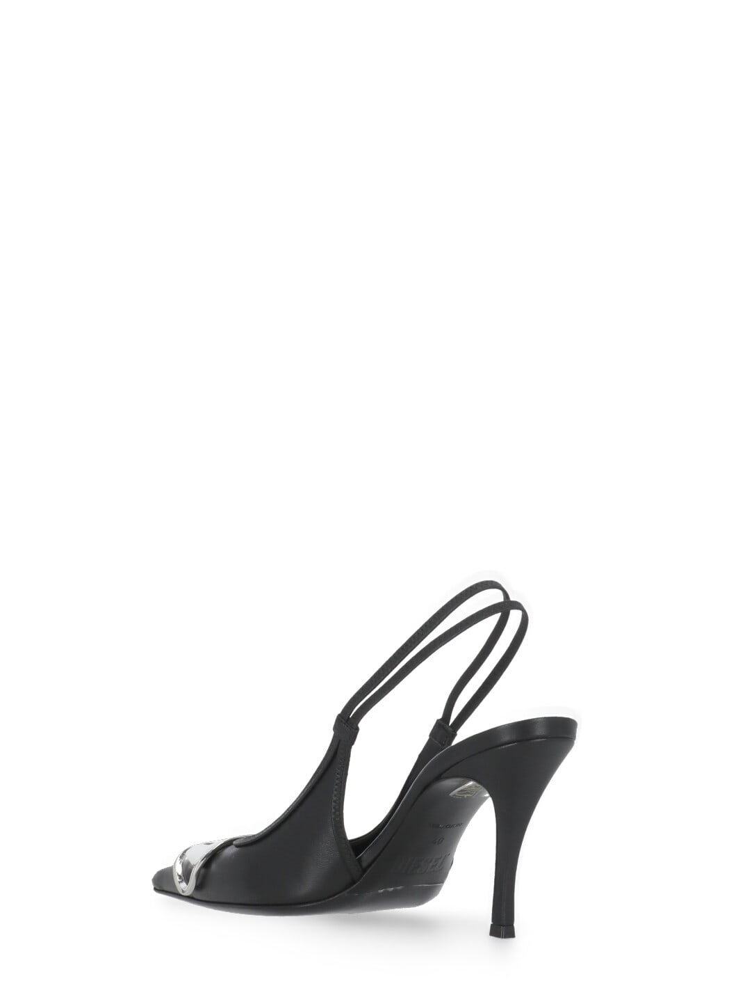 Shop Diesel D-venus Heeled Shoes In Black