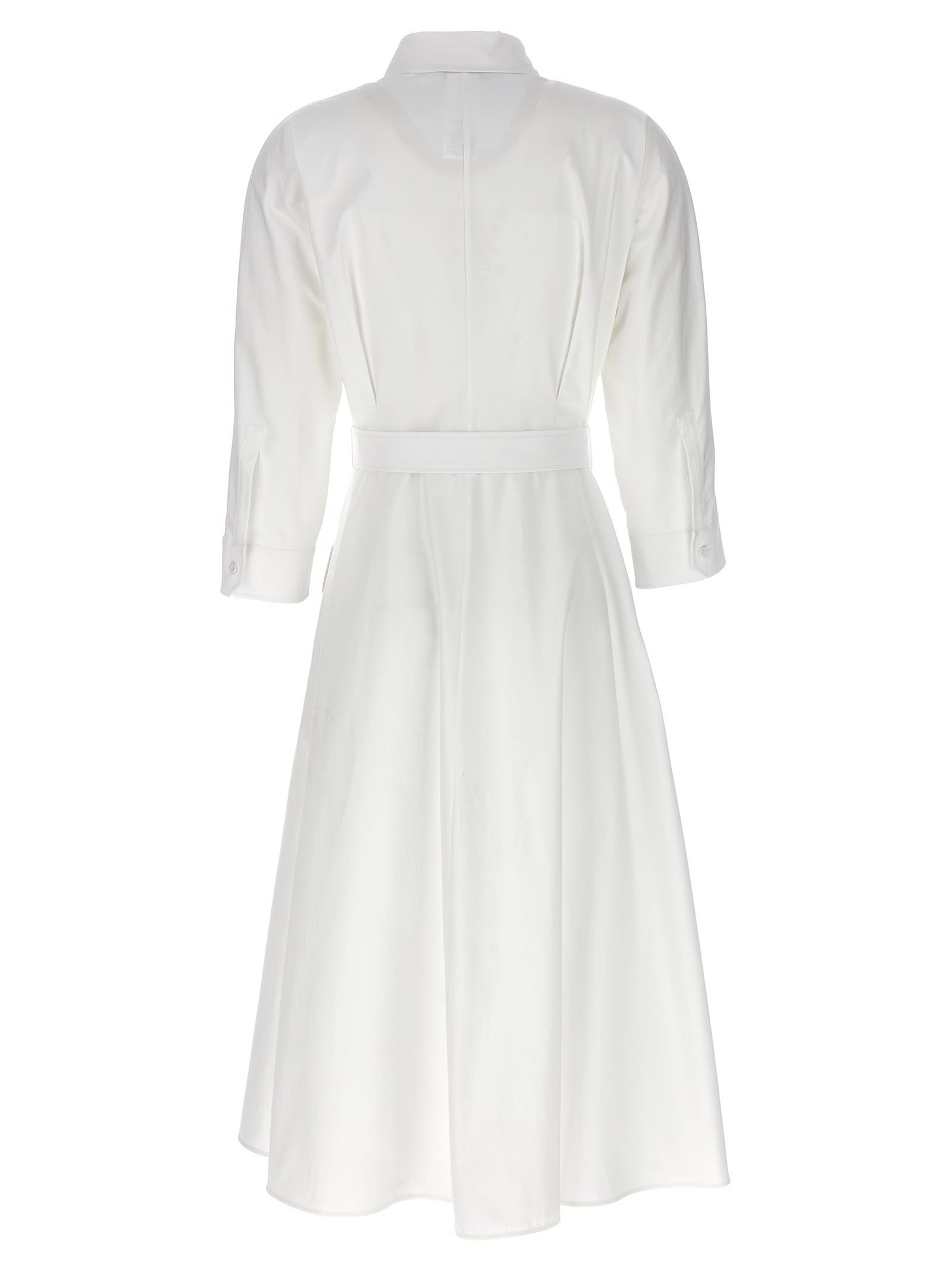 Shop Max Mara Sibari Shirt Dress In White
