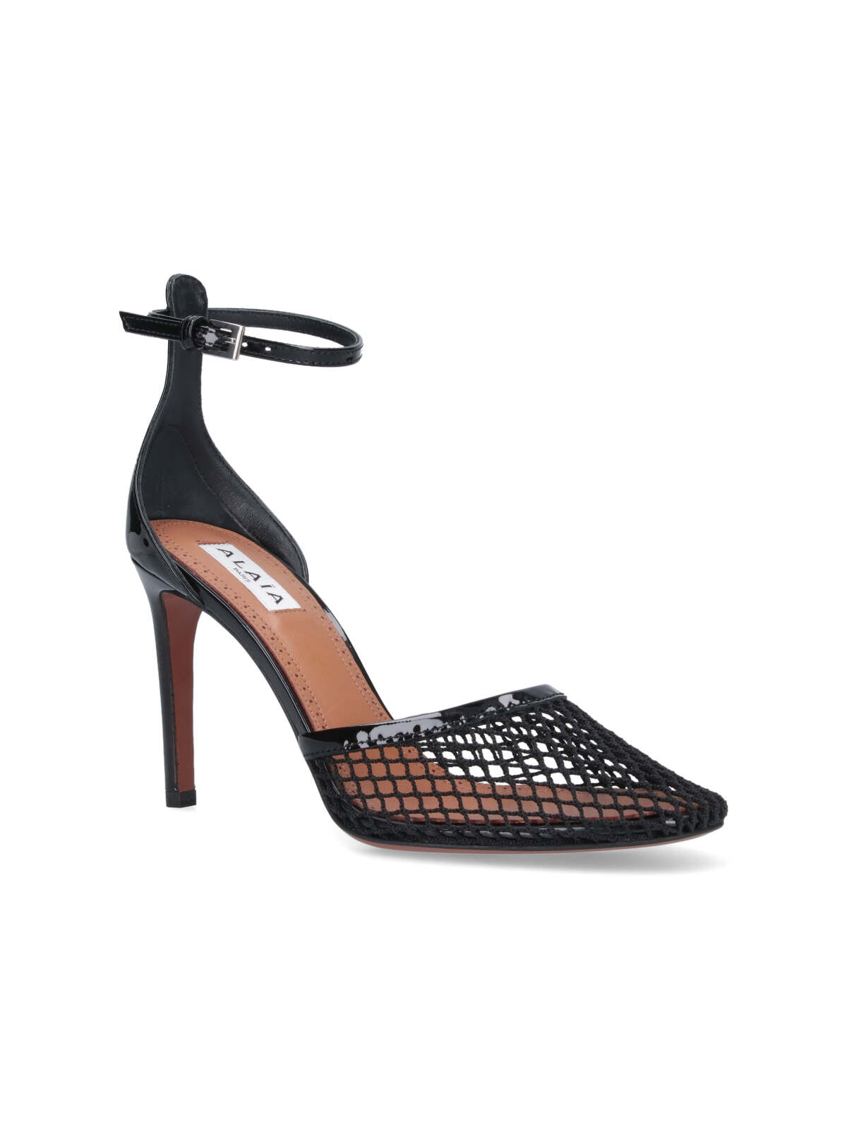 Shop Alaïa High-heel Mesh Pumps In Black