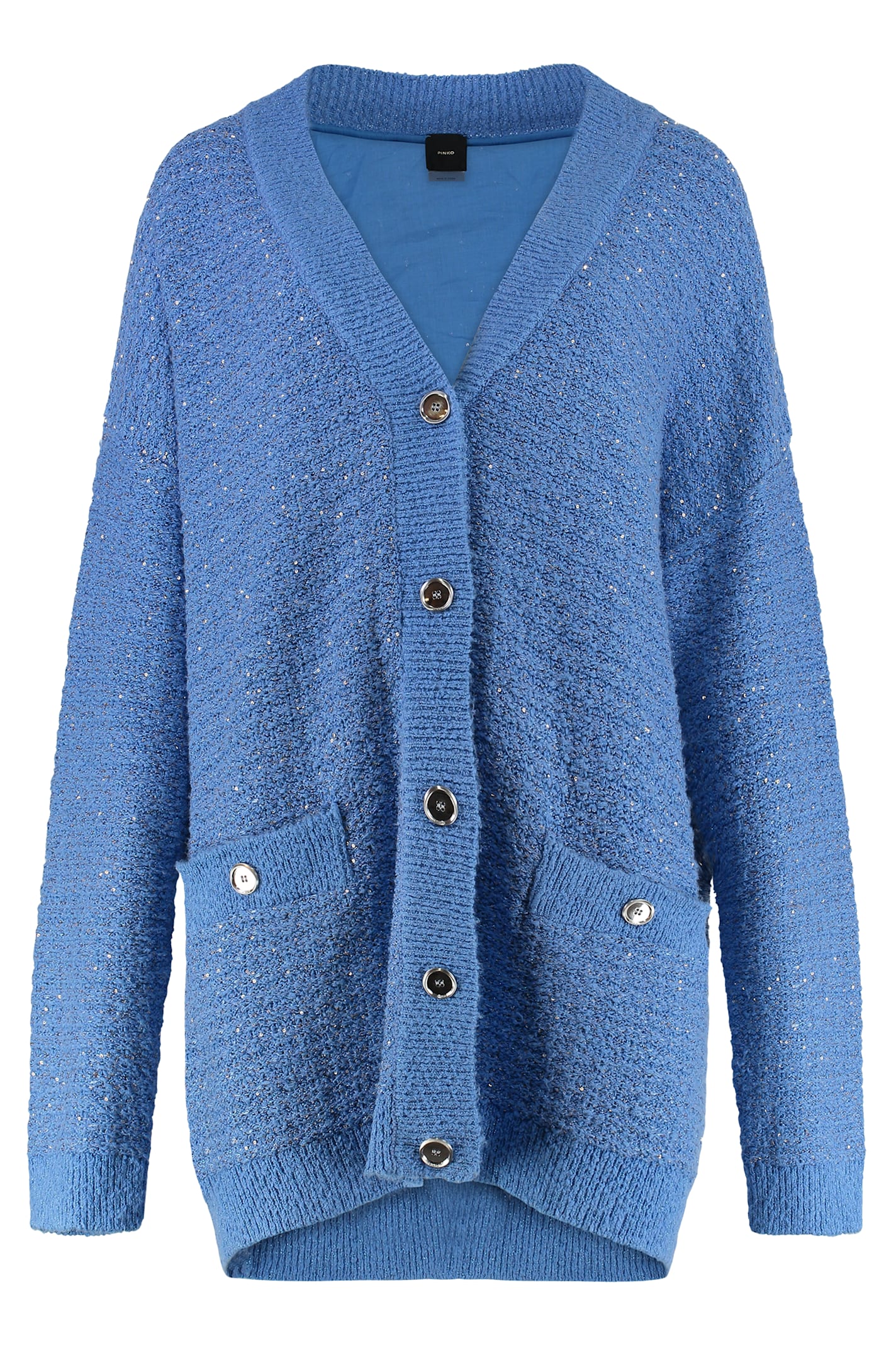 Pinko Mezzo Oversize Cardigan In Blue