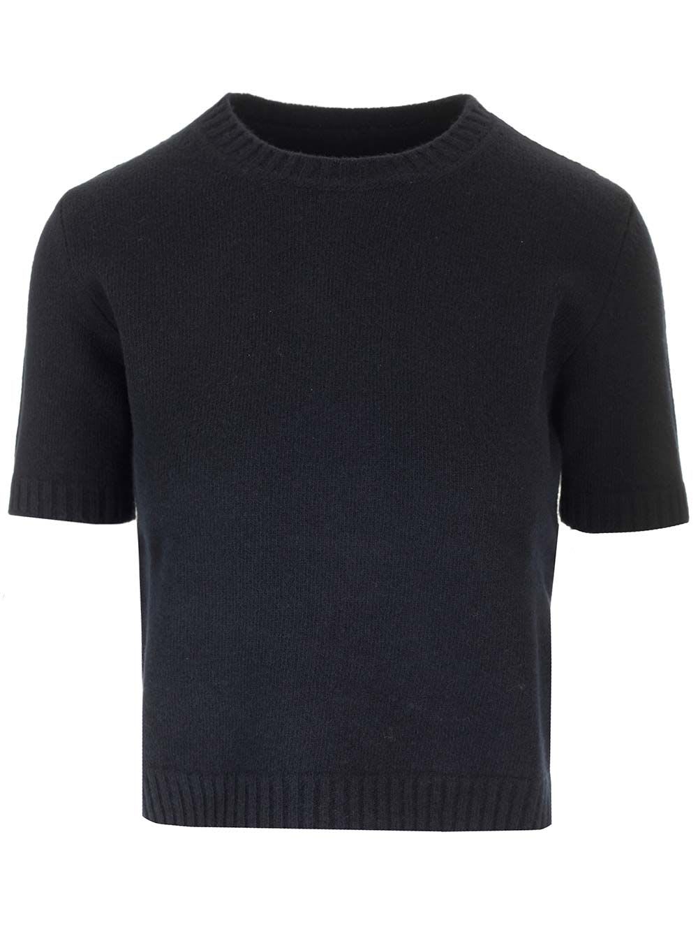 Shop Maison Margiela Lambswool Sweater In Blue