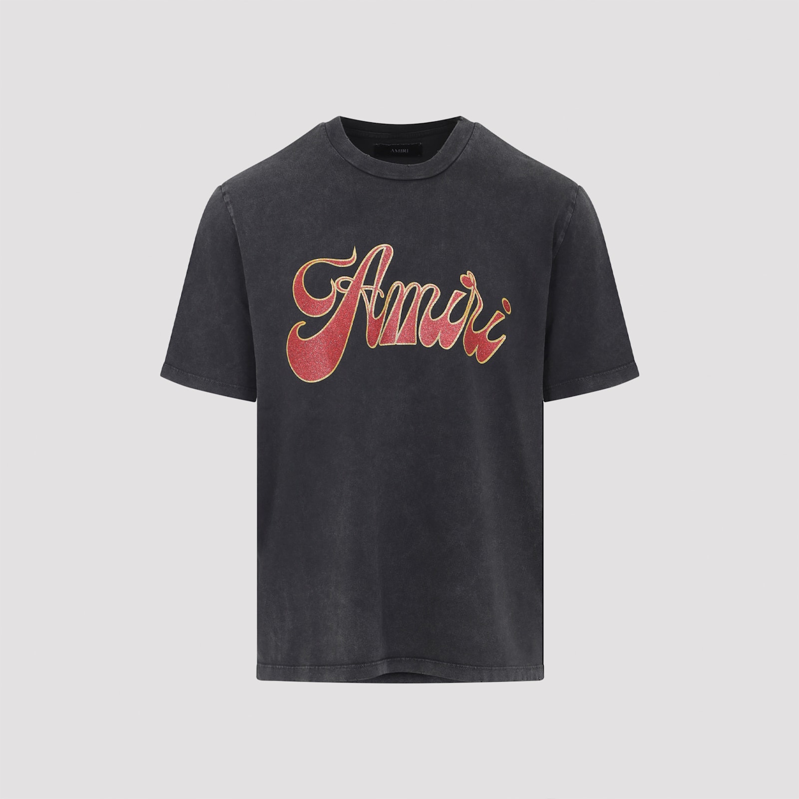 Amiri Groovy Logo-print Cotton-jersey T-shirt In Black