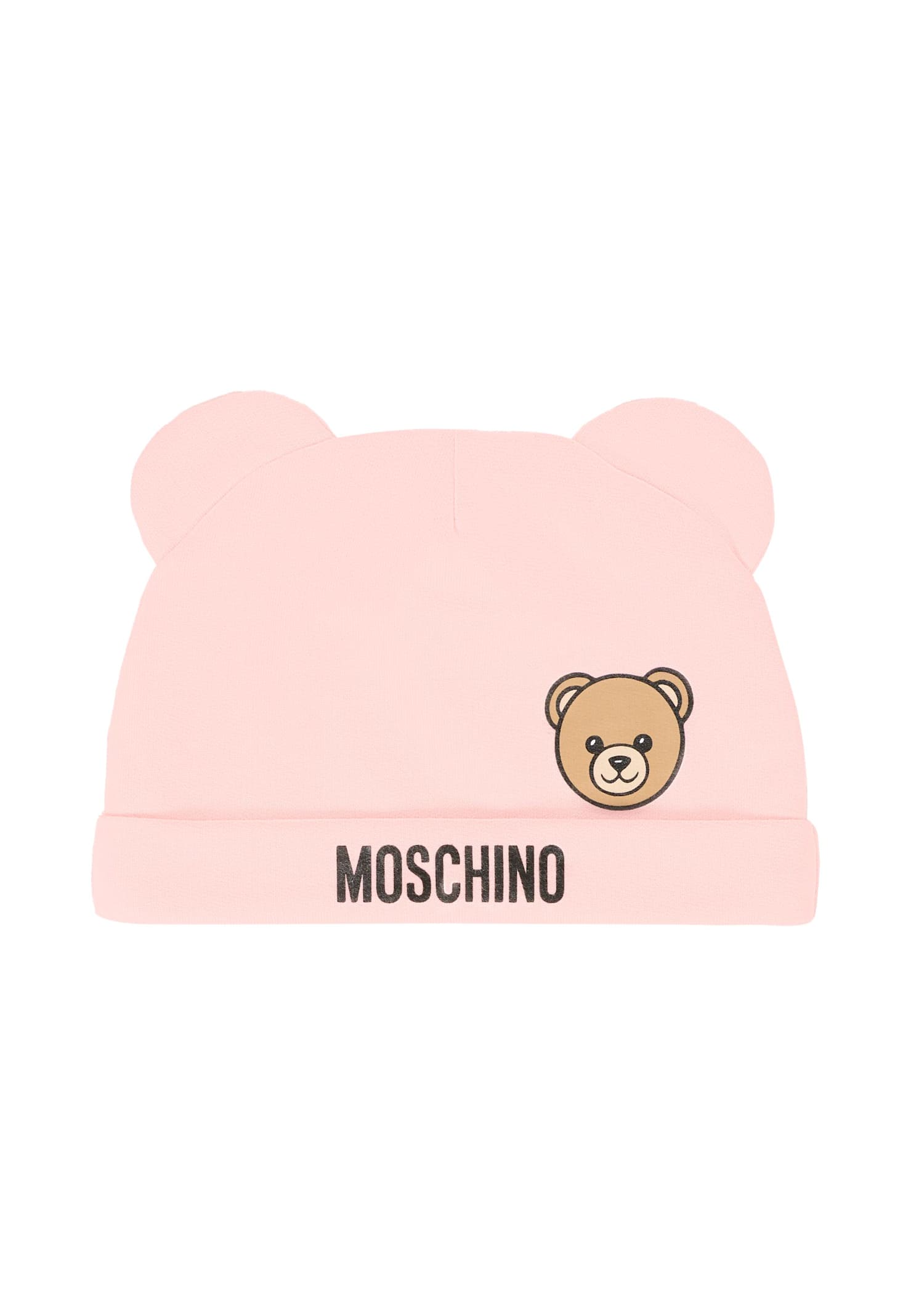 Moschino Pink Baby Set For Baby Girl With Teddy Bear In Pink