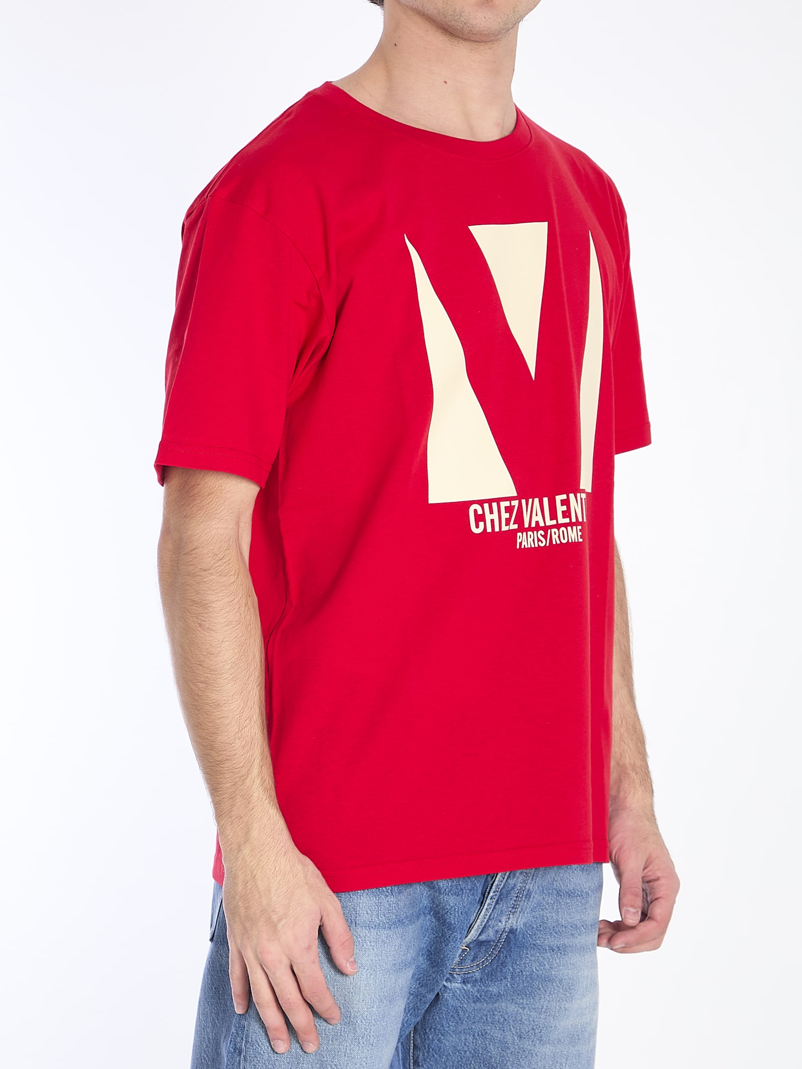 Shop Valentino Chez T-shirt In Red