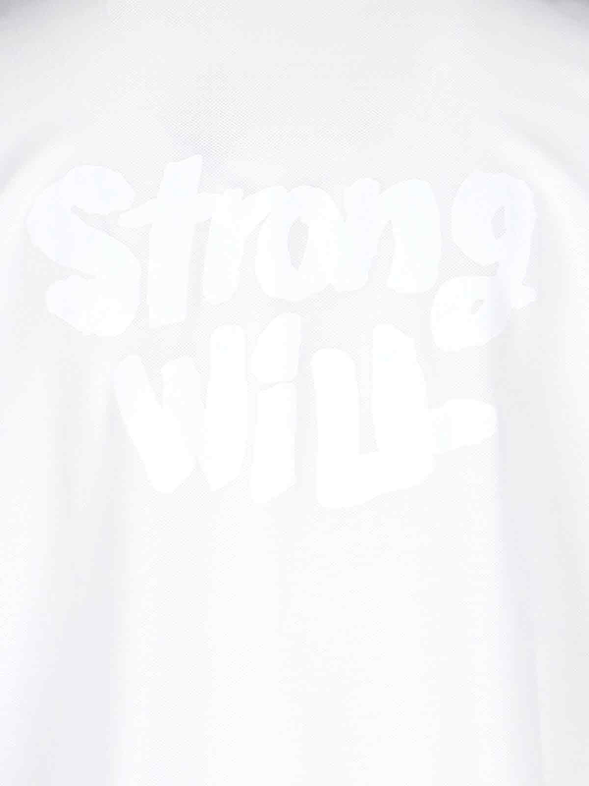 Comme Des Garçons Collared Polo T-shirts Ribbed Cuffs In White