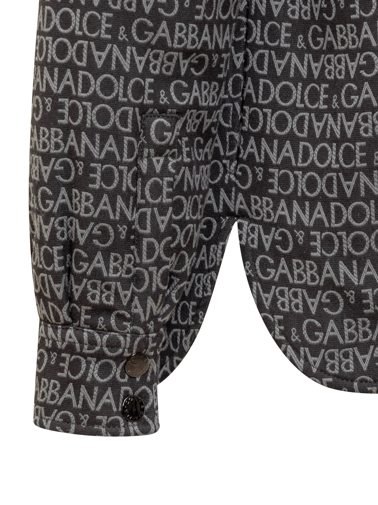 Shop Dolce & Gabbana Shirt With Logo In Jacquard