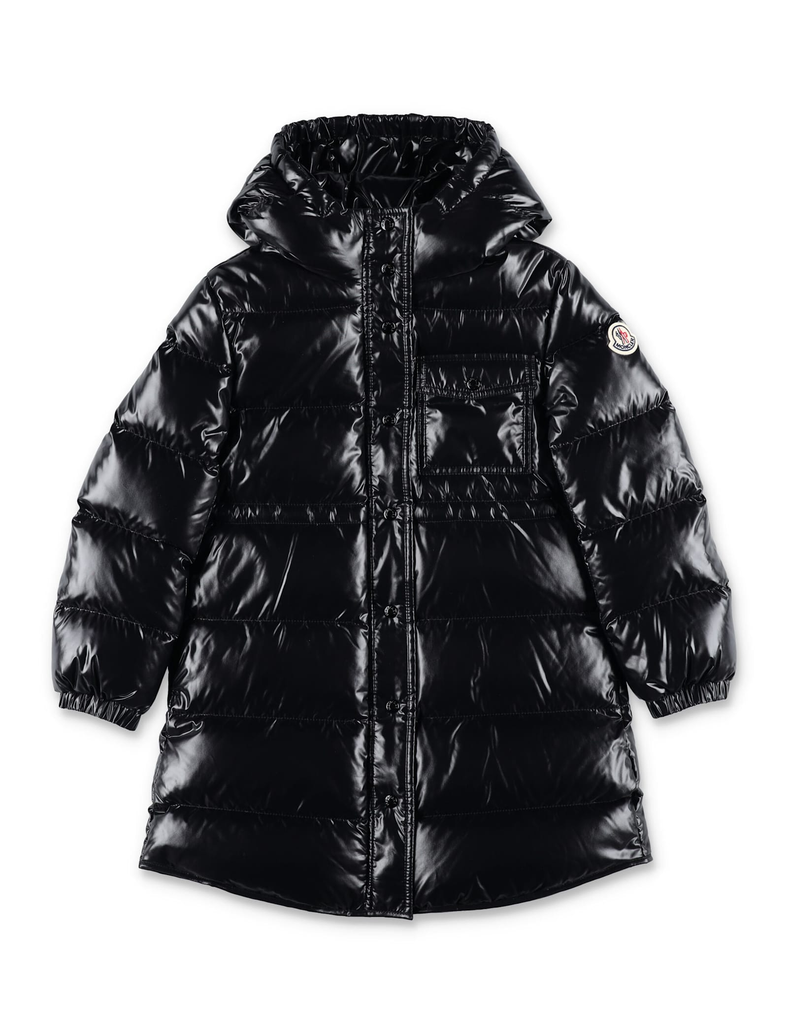 Moncler Kid - Dacca Hooded Down Jacket In Black