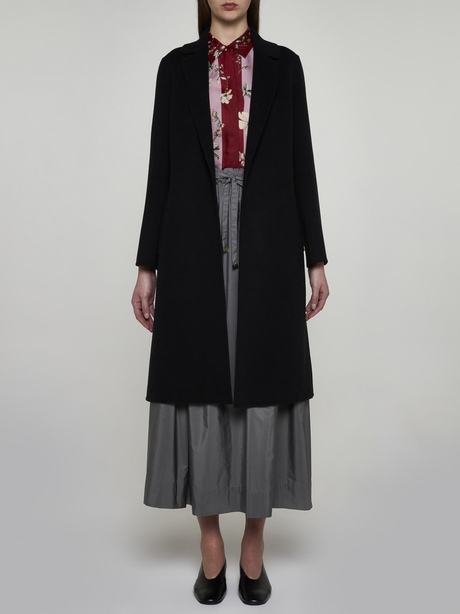 Shop 's Max Mara Pauline Wool Coat In Black