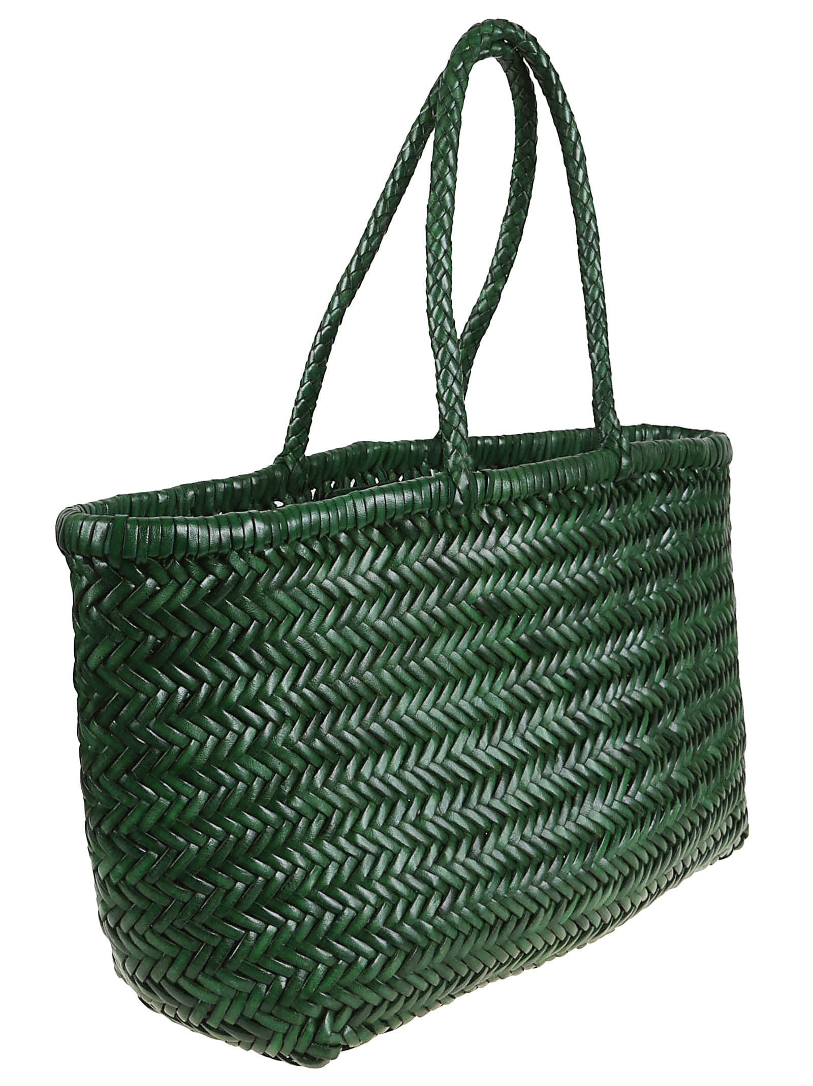Dragon Diffusion Bamboo Triple Jump Big 3x Jump Design Basket 46x22x15 In Parrot Green