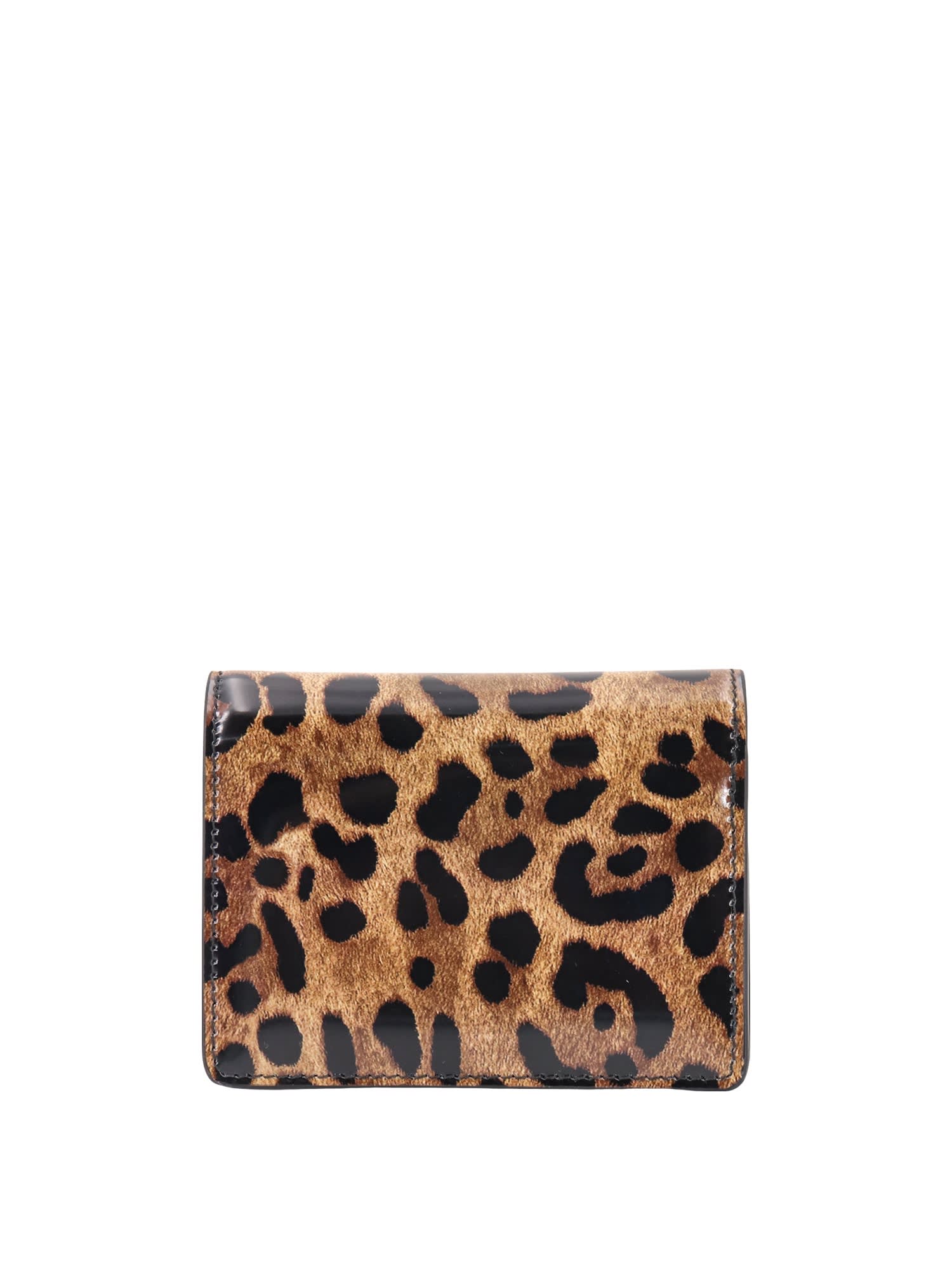Shop Dolce & Gabbana Wallet In Animalier