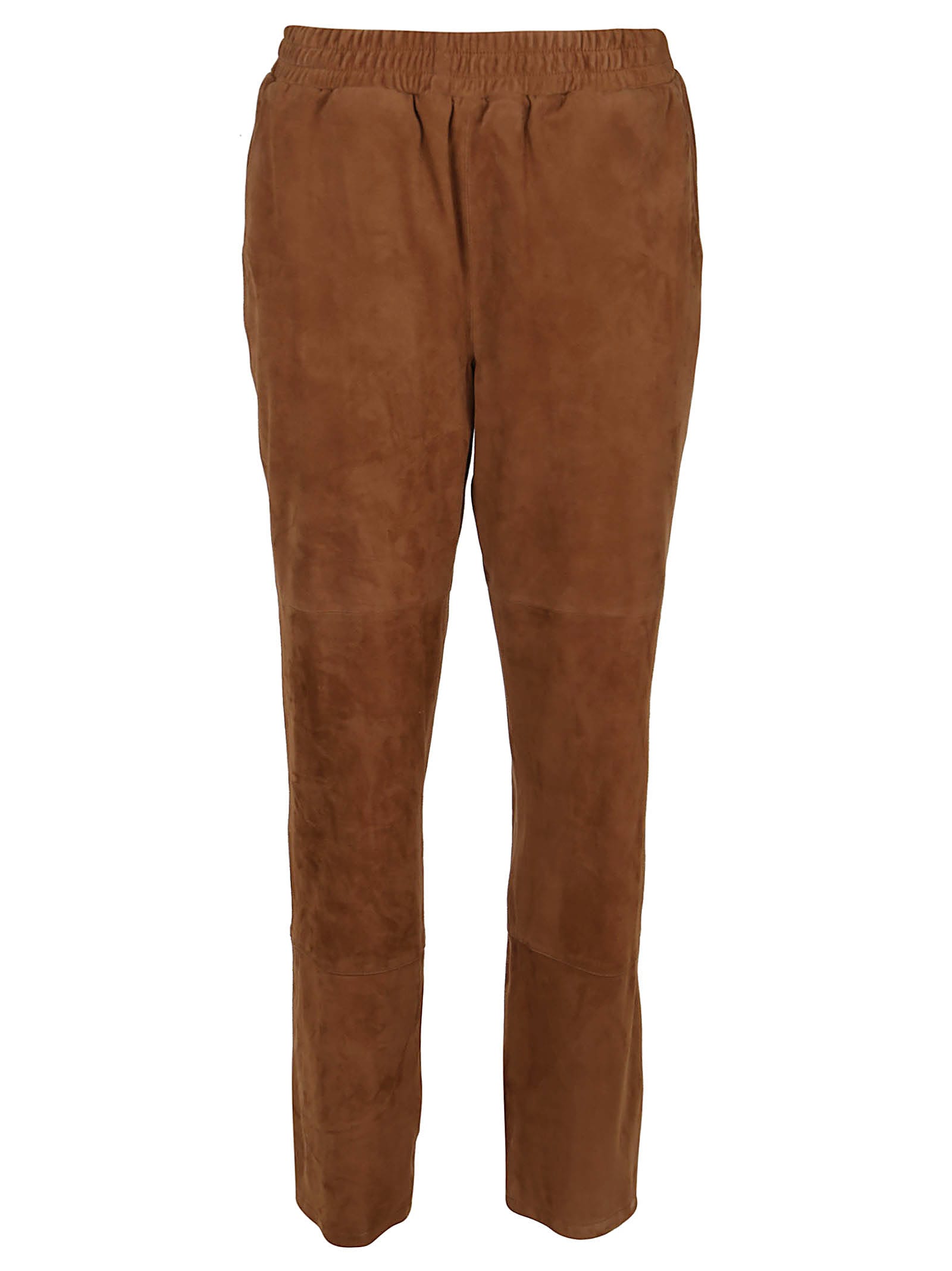 Arma Abigail Goat Suede Pants In Cigar