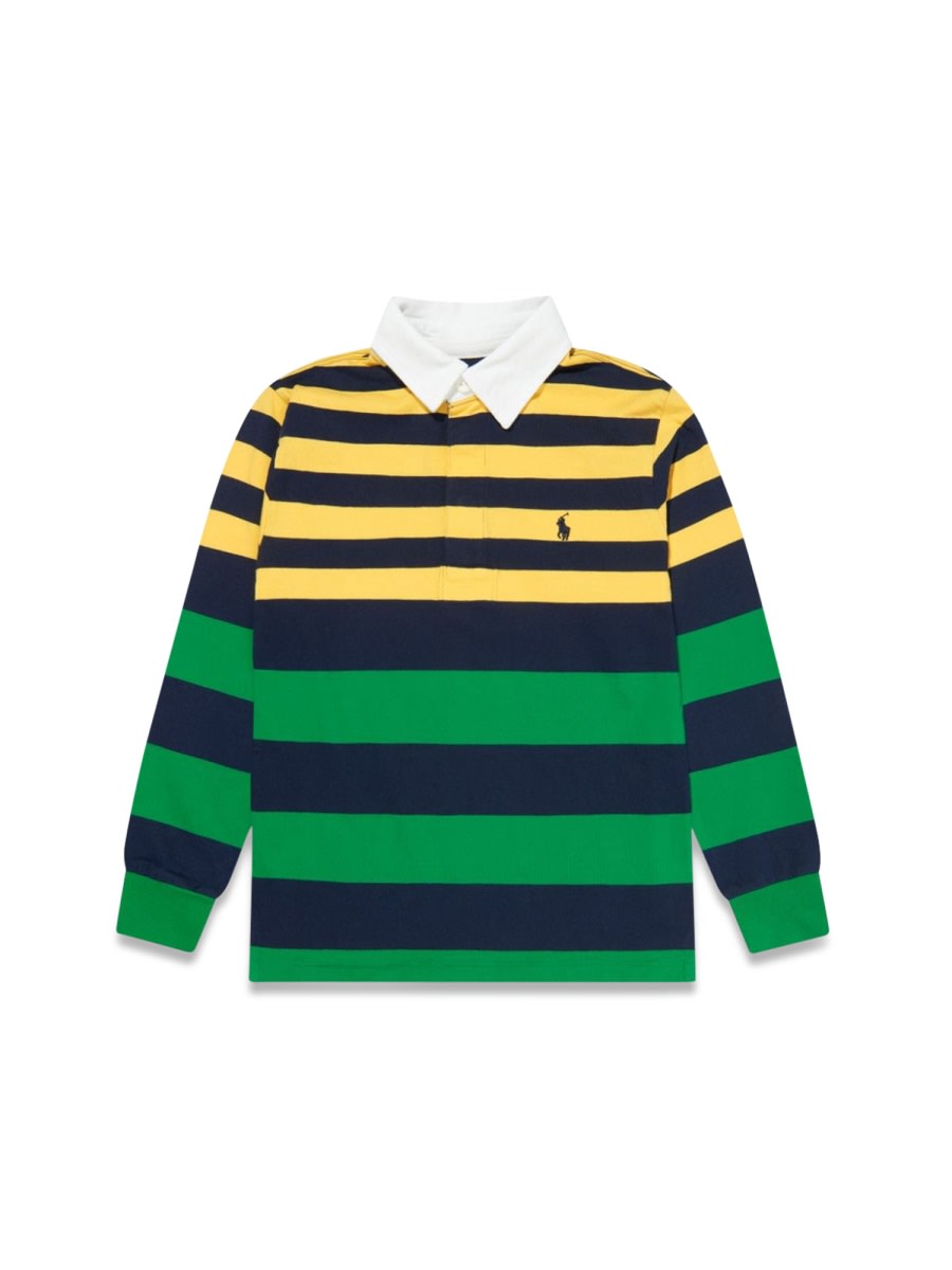 Polo Ralph Lauren Striped Cotton Polo Shirt In Multicolour