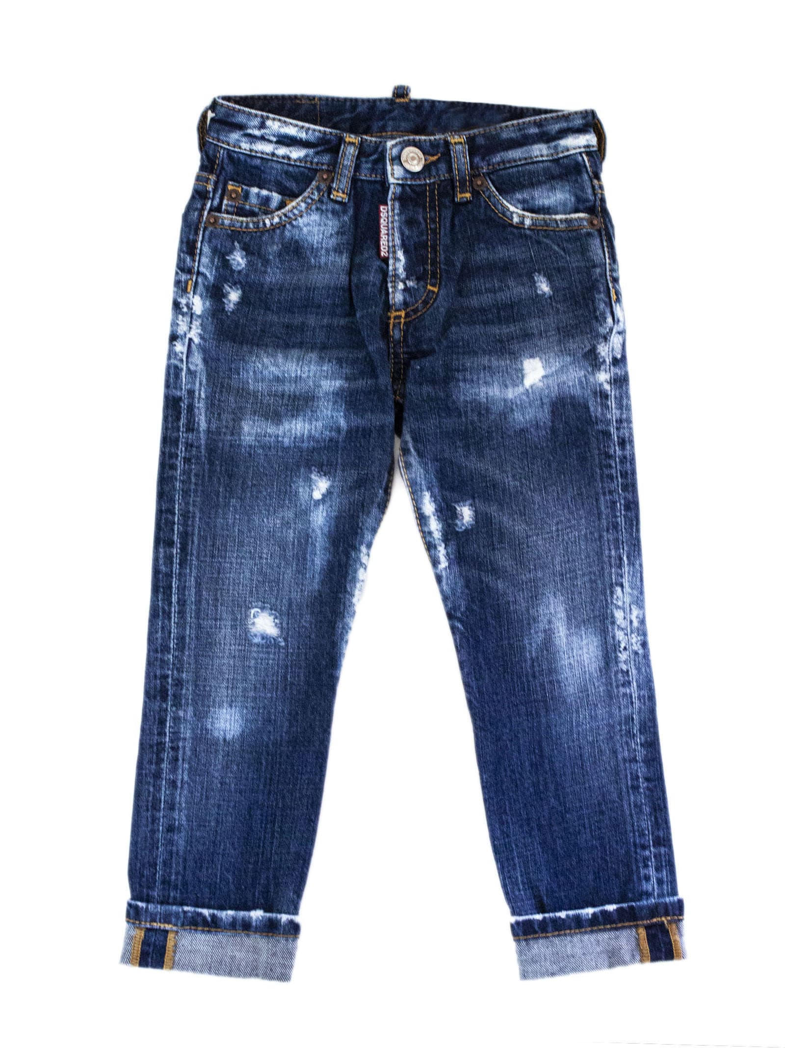 Dsquared2 Blue Cotton Jeans.