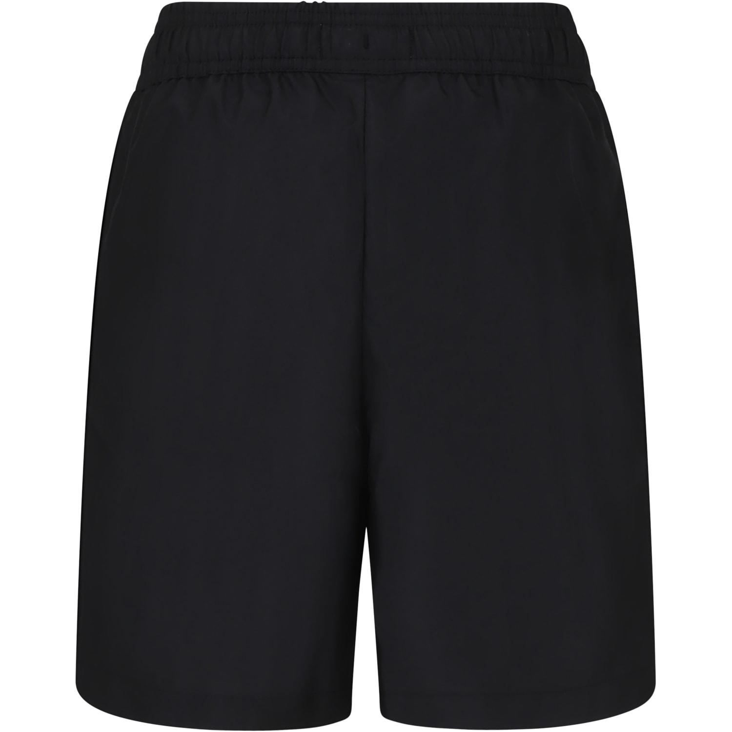 Shop Moschino Black Swim Shorts For Boy With Logo