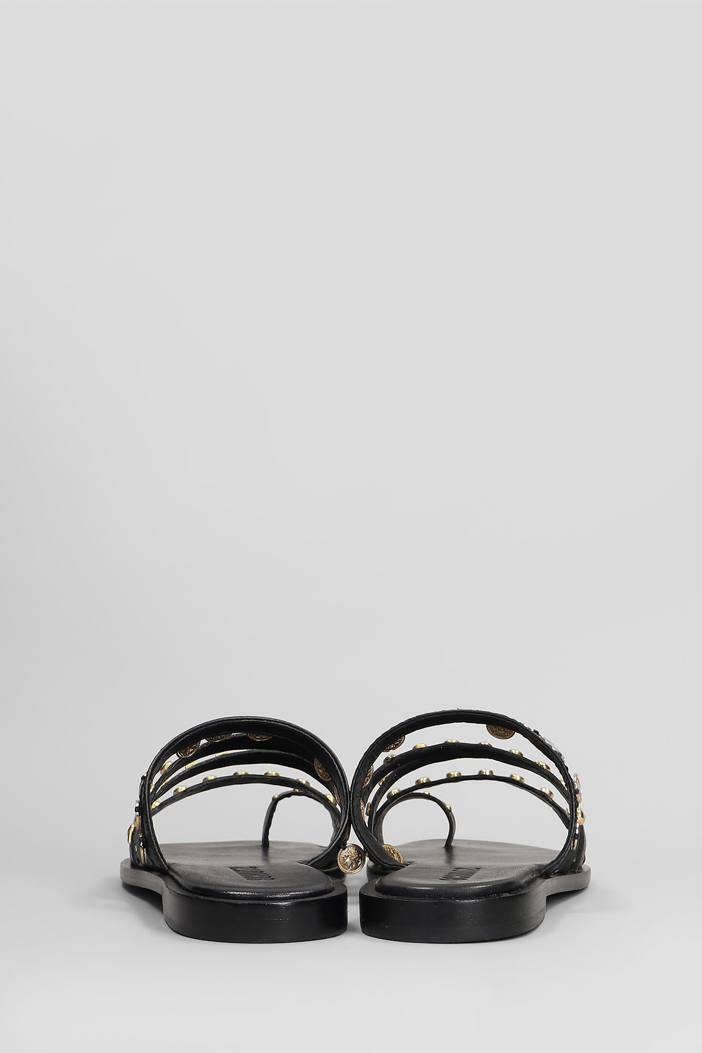 Schutz Flats In Black Leather