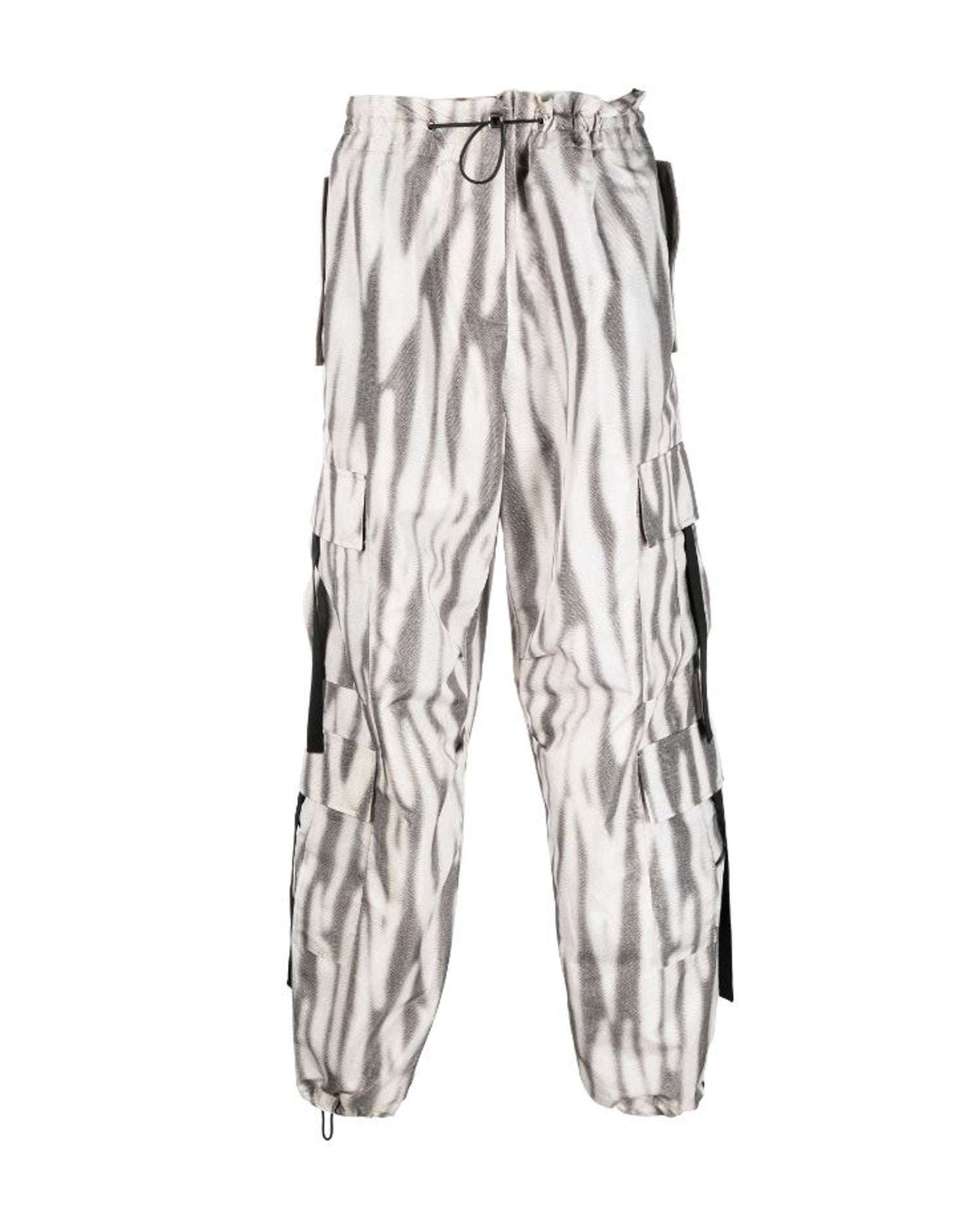 John Richmond Cargo Trousers With Allover Pattern. In Fantasia