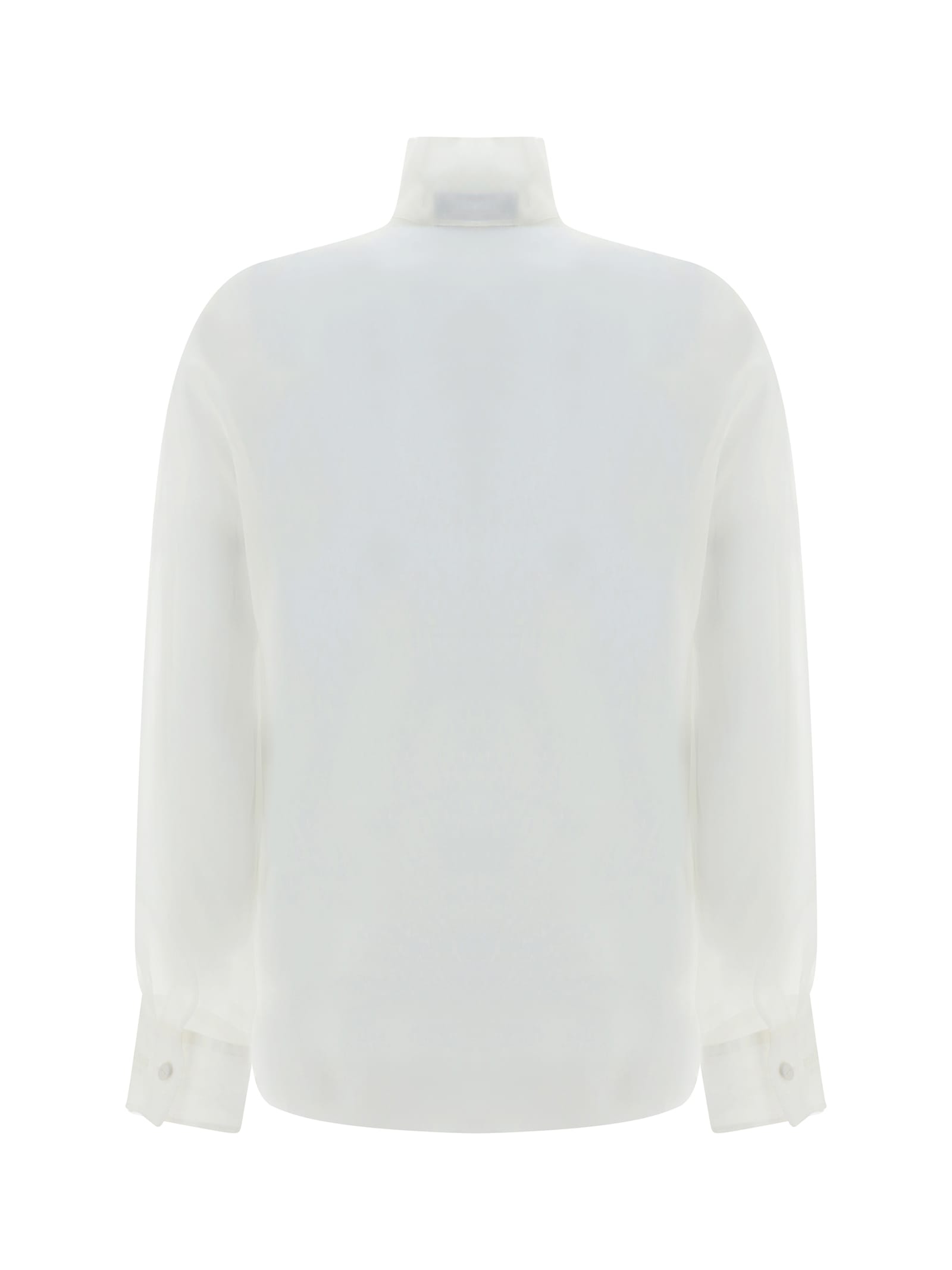 Shop Fendi Shirt In Milk White