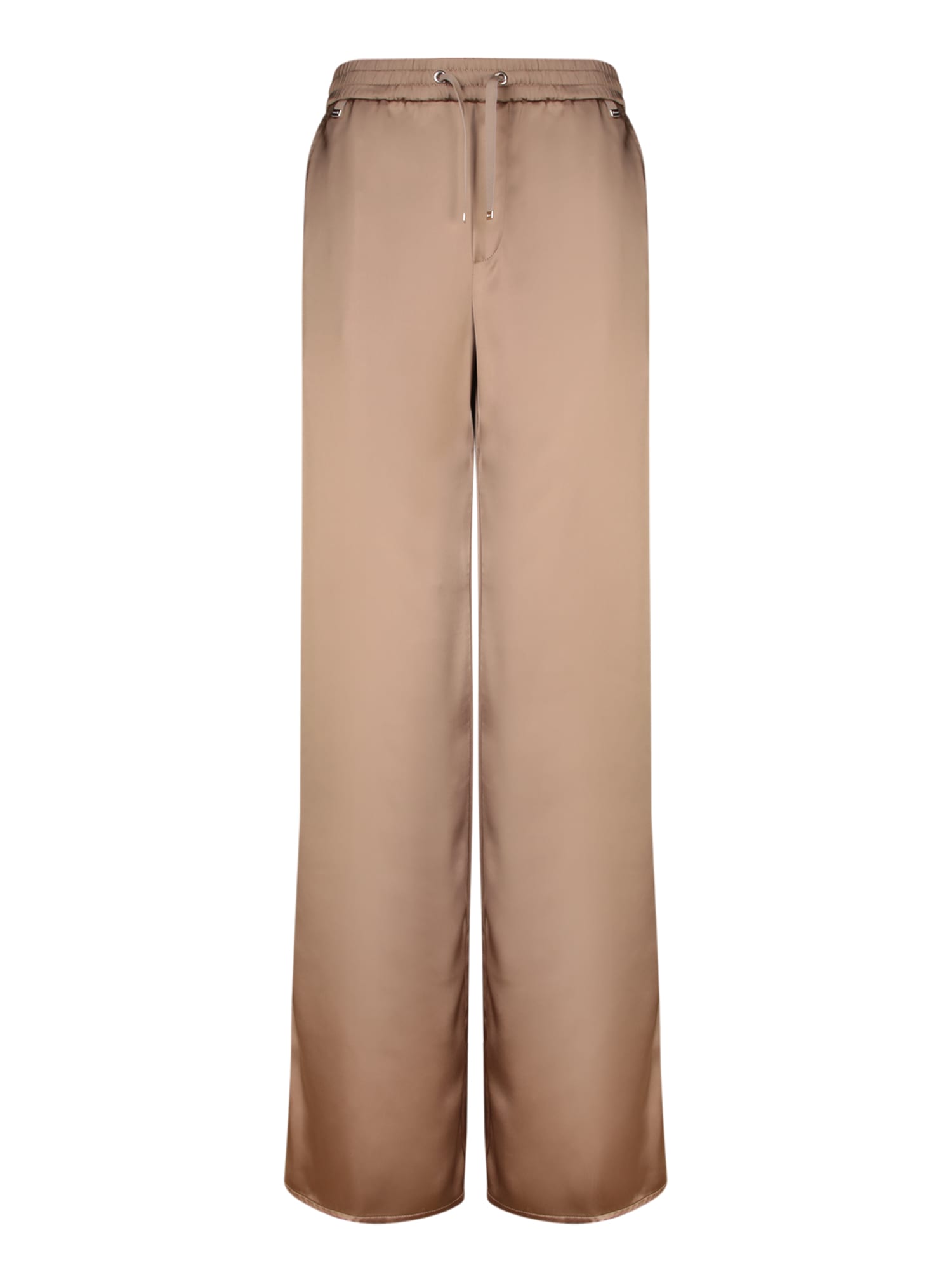 Shop Herno Elastic Sand Trousers In Beige